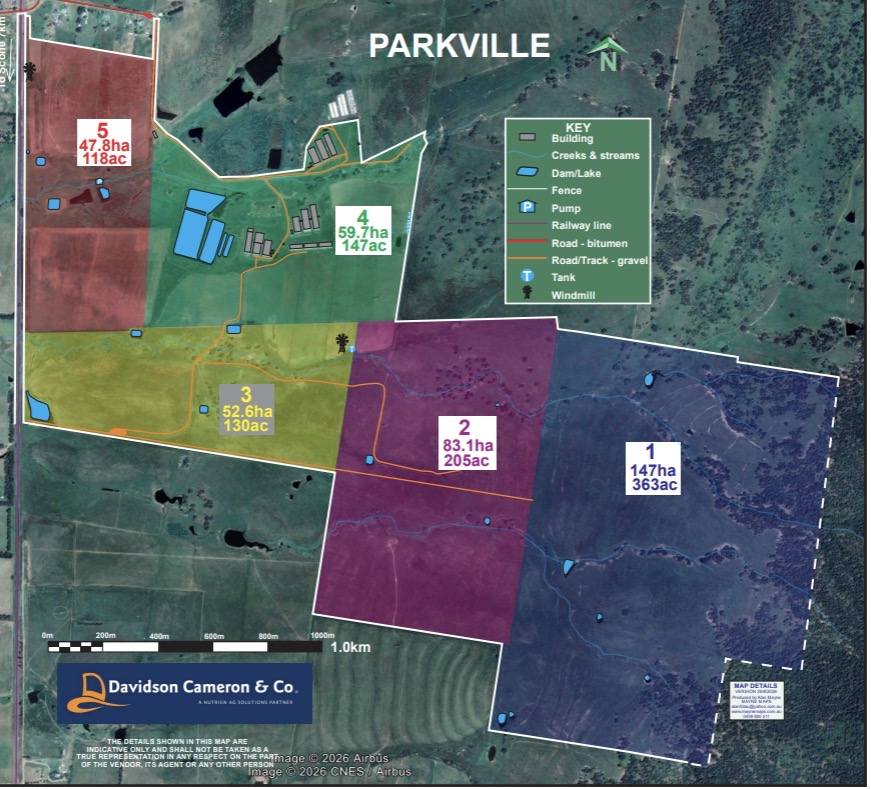 "Parkville Farms" Smiths Road, Parkville For Sale by Farmbuy.com - floorplan 1