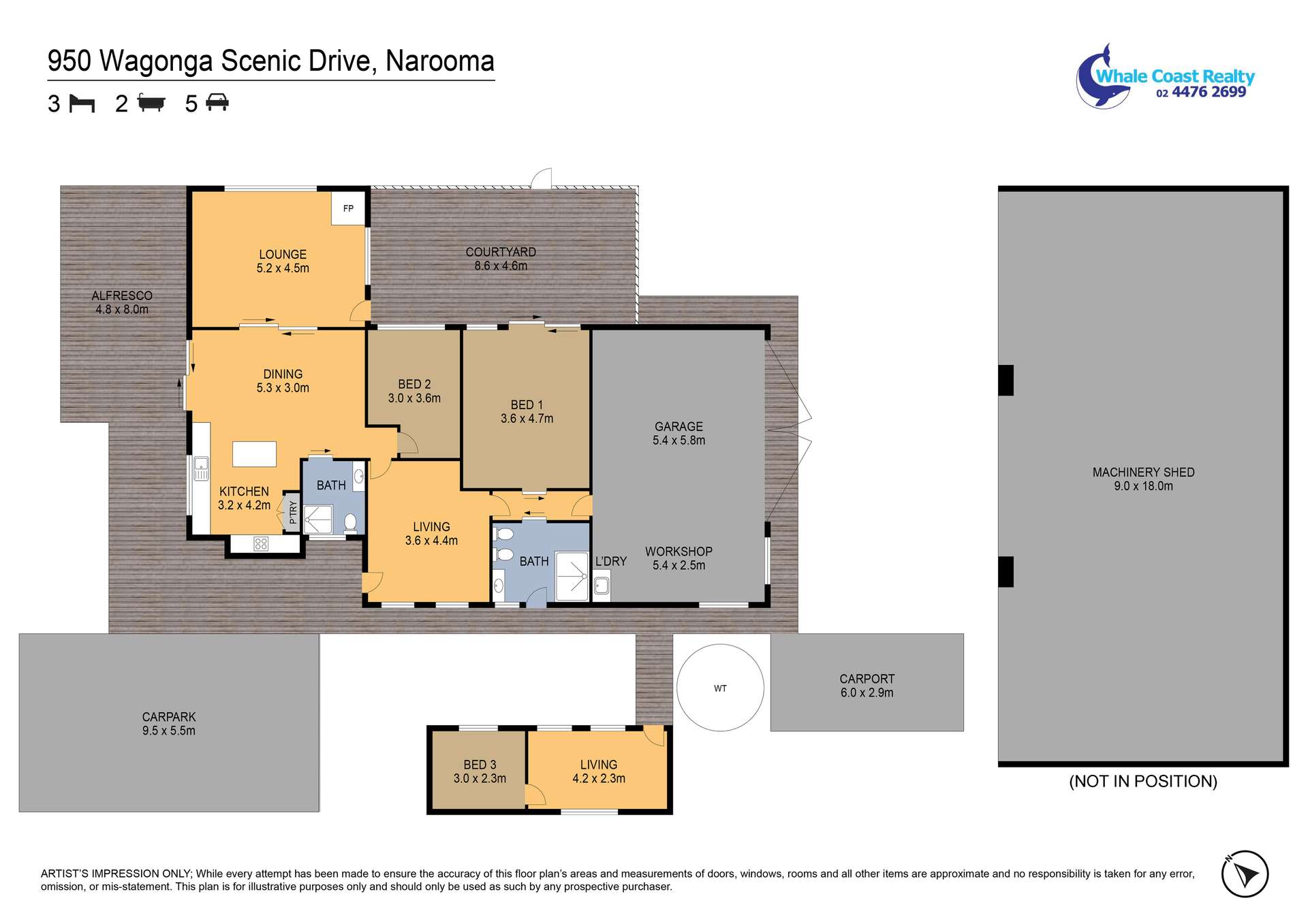 950 Wagonga Scenic Drive, Narooma For Sale by Farmbuy.com - floorplan 1