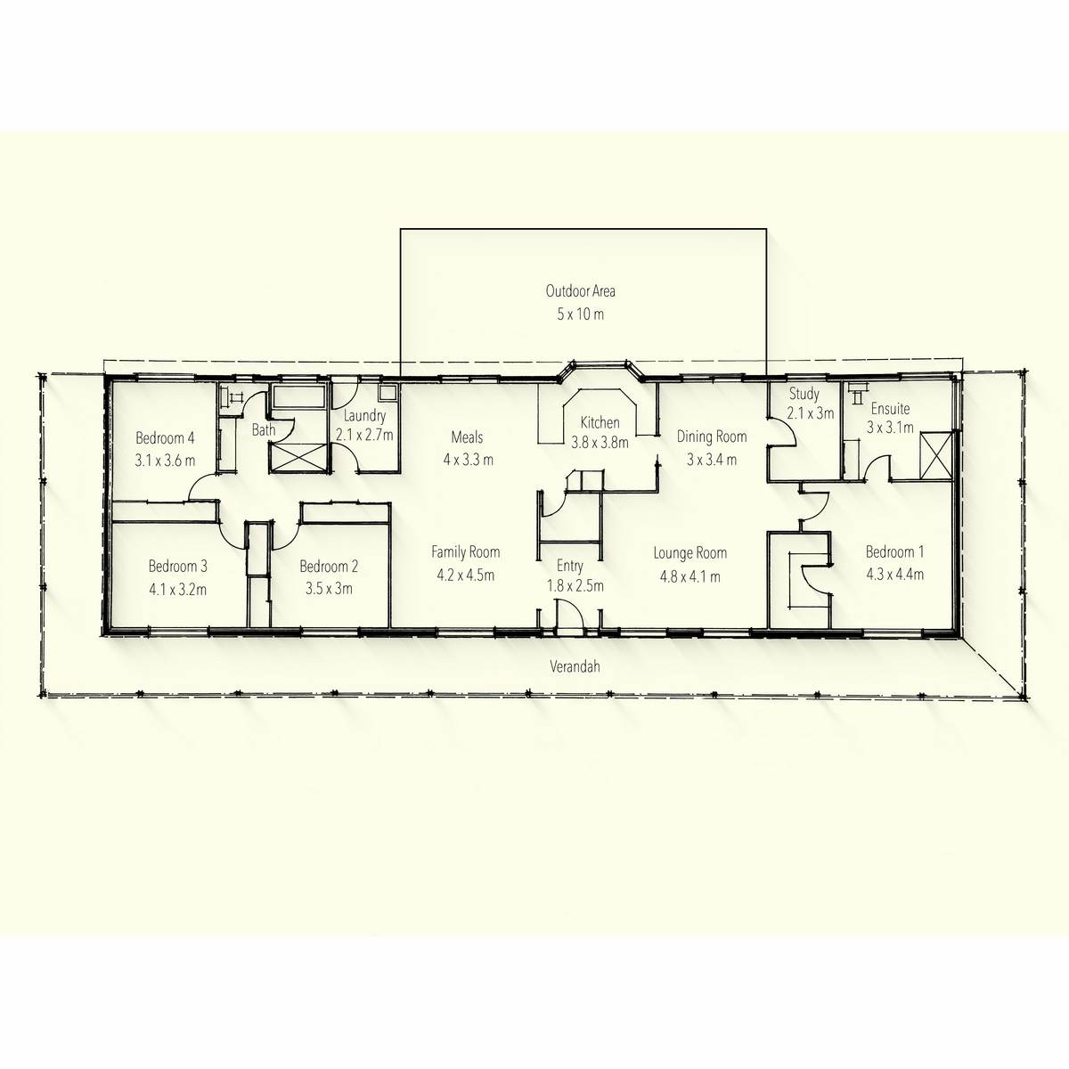 47 Halls Road, Yangan For Sale by Farmbuy.com - floorplan 1