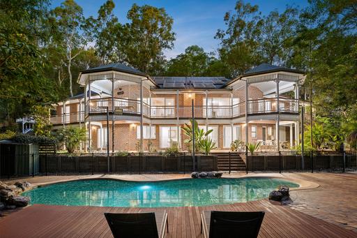 Farm For Sale - QLD - Albany Creek - 4035 - Extraordinary Private Acreage Sanctuary With Expansive Family Living, A Heated Magnesium Pool & Breathtaking Forest Backdrop! 