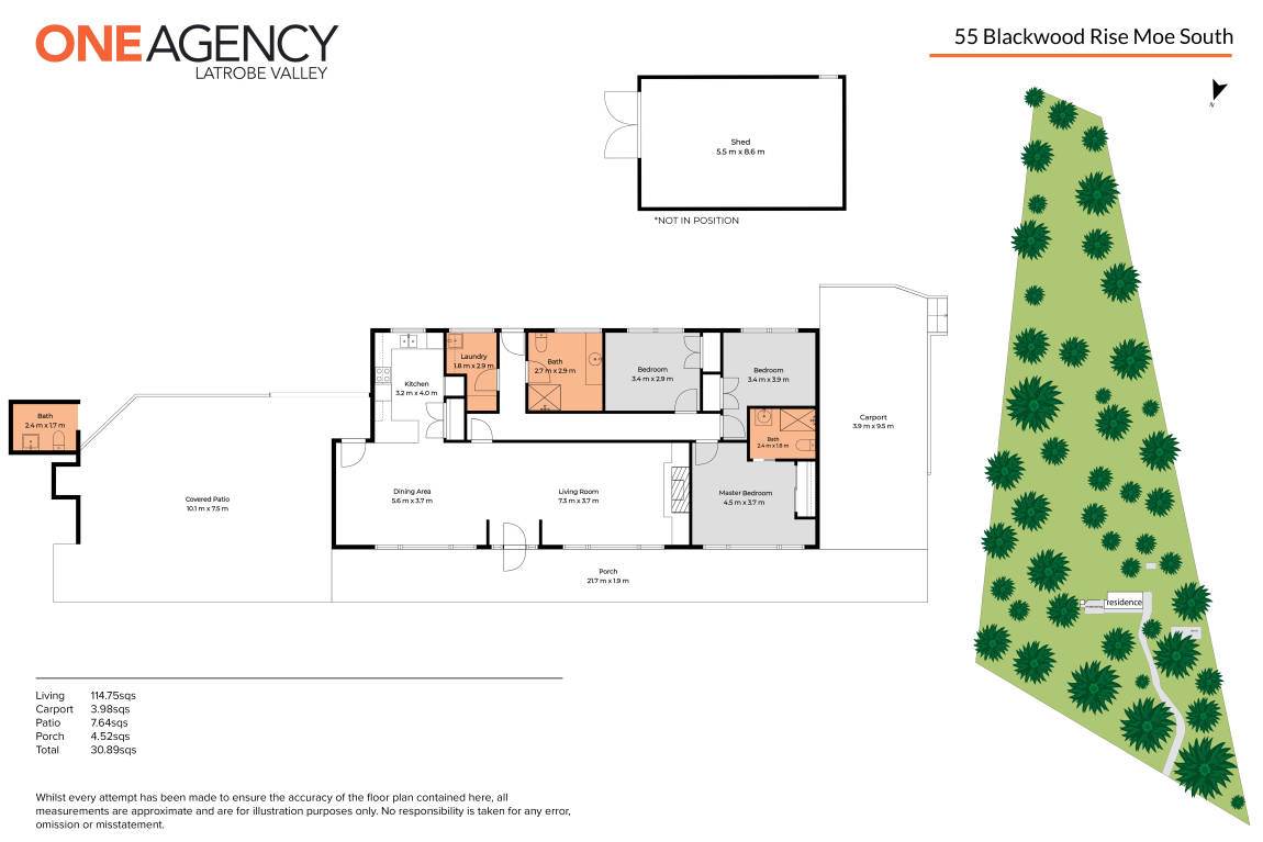 55 Blackwood Rise, Moe South For Sale by Farmbuy.com - floorplan 1