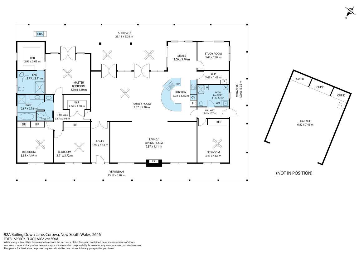 92A Boiling Down Lane, Corowa For Sale by Farmbuy.com - floorplan 1