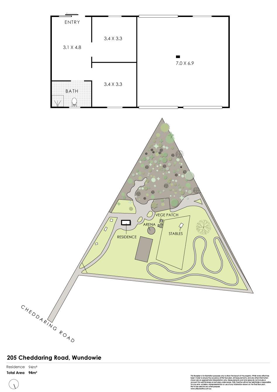 205 Chedaring Road, Wundowie For Sale by Farmbuy.com - floorplan 1