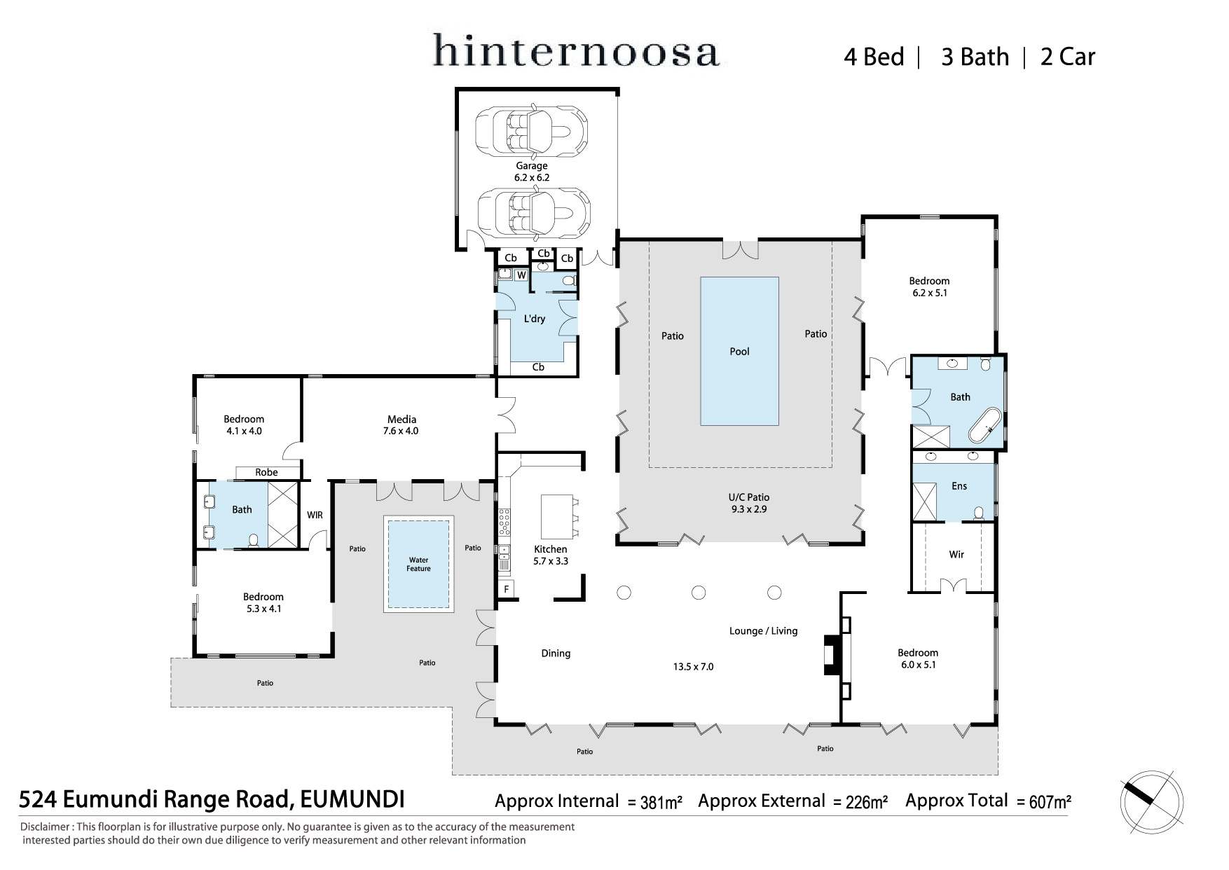 524 To 532 Eumundi Range Road, Eumundi For Sale by Farmbuy.com - floorplan 1