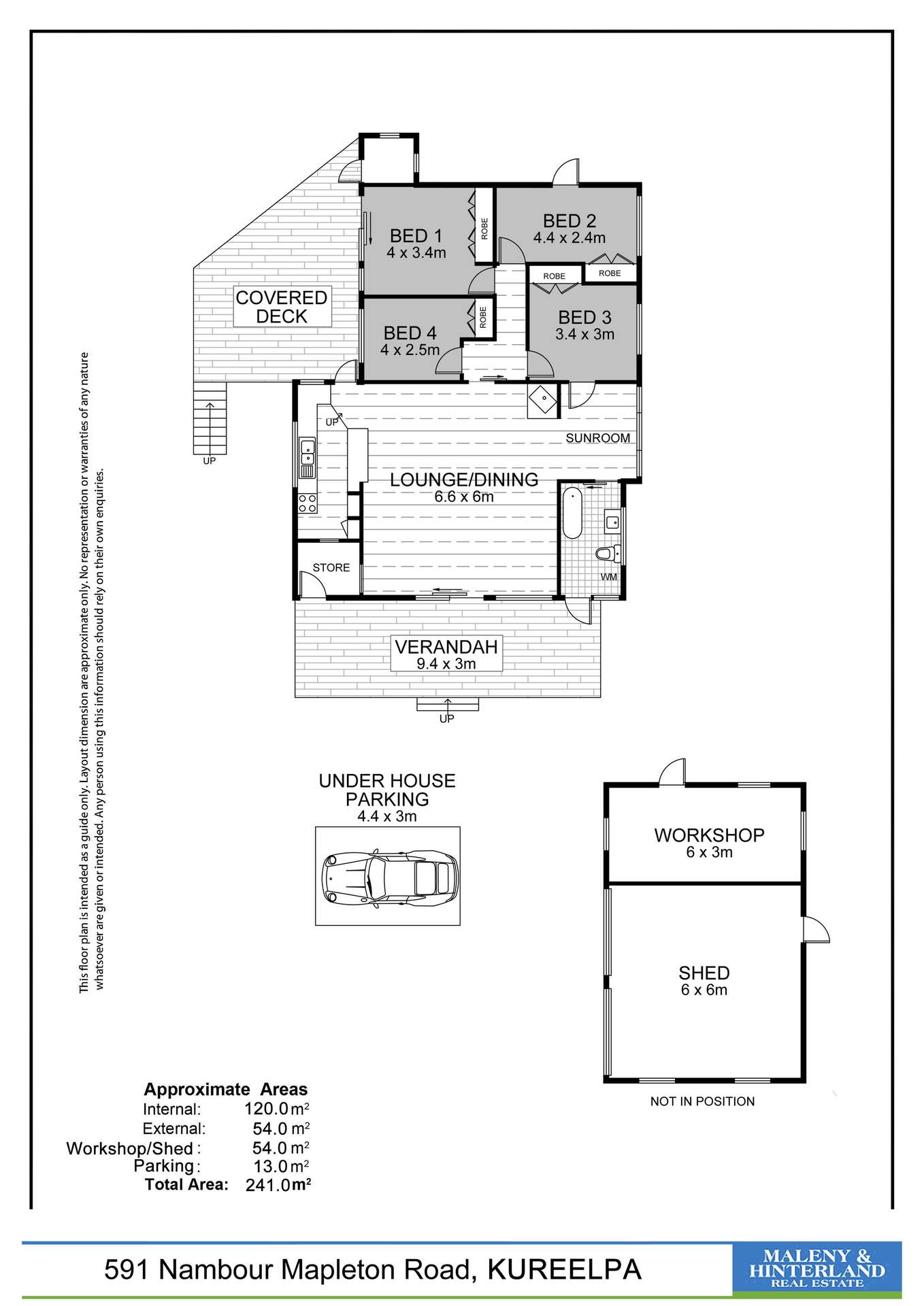 591 Nambour Mapleton Road, Kureelpa For Sale by Farmbuy.com - floorplan 1