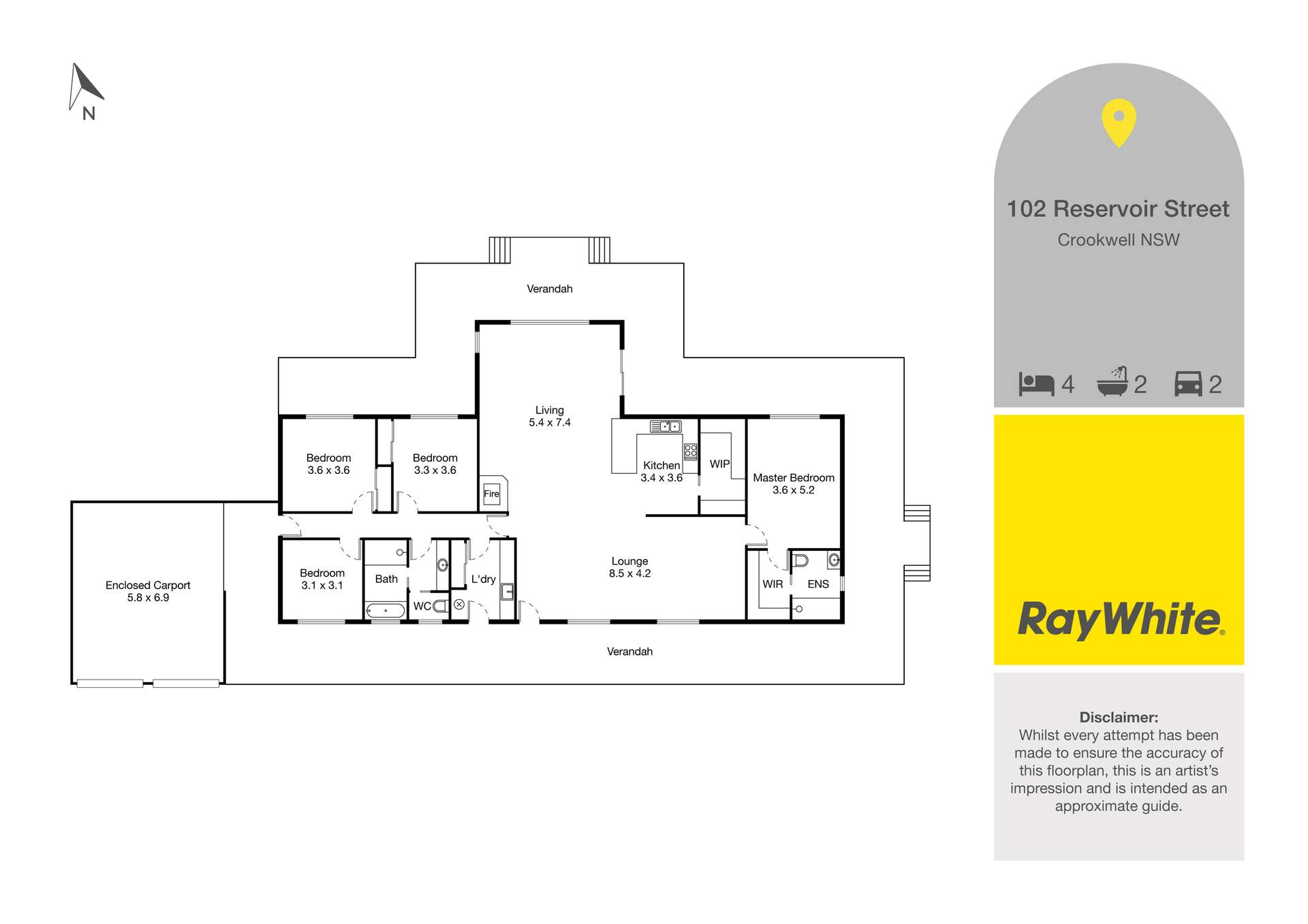 102 Reservoir Road, Crookwell For Sale by Farmbuy.com - floorplan 1