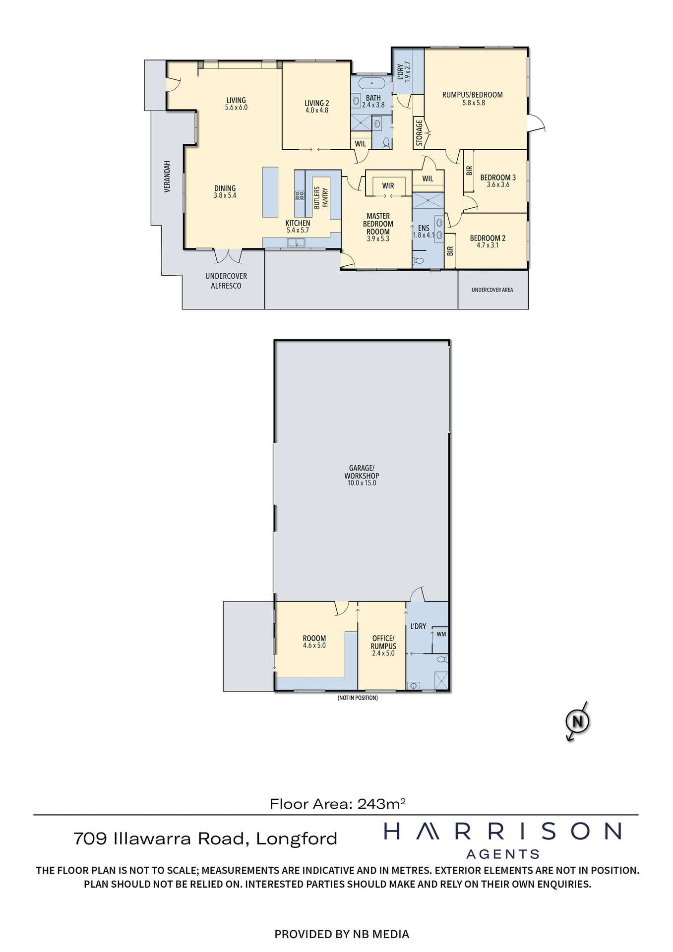 709 Illawarra Road, Longford For Sale by Farmbuy.com - floorplan 1