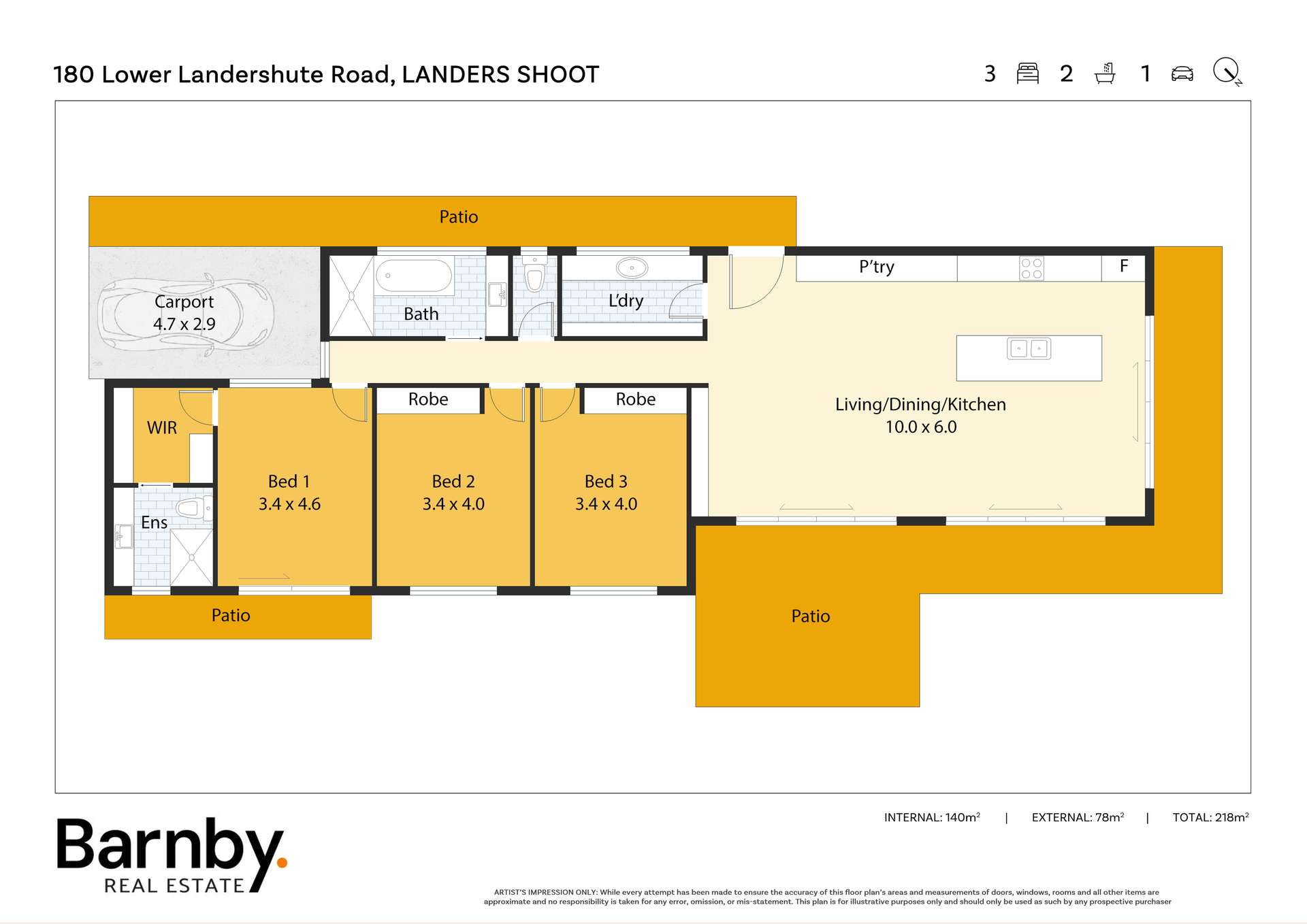 180 Lower Landershute Road, Landers Shoot For Sale by Farmbuy.com - floorplan 1
