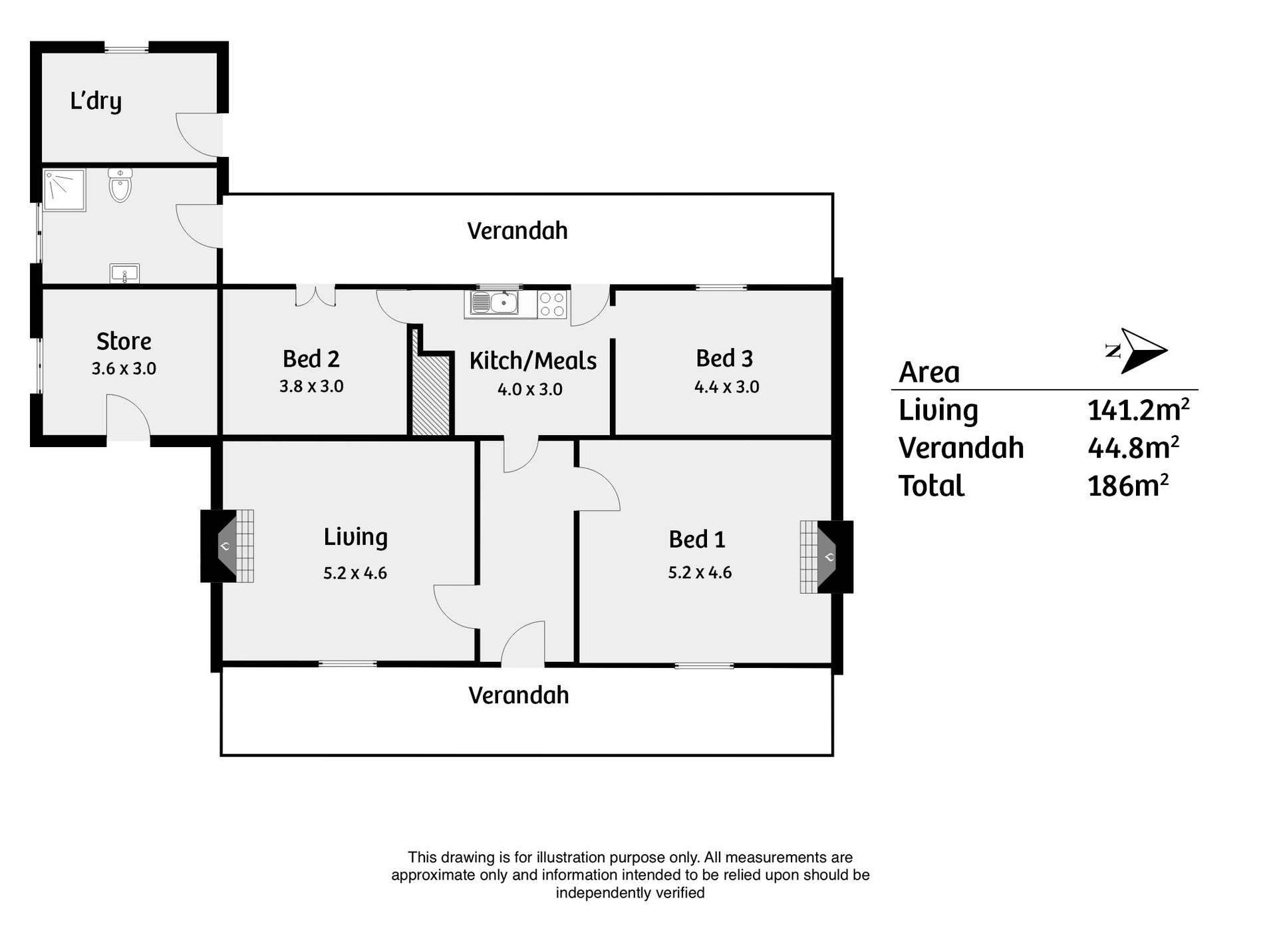 144 Verco Road, Langhorne Creek For Sale by Farmbuy.com - floorplan 1