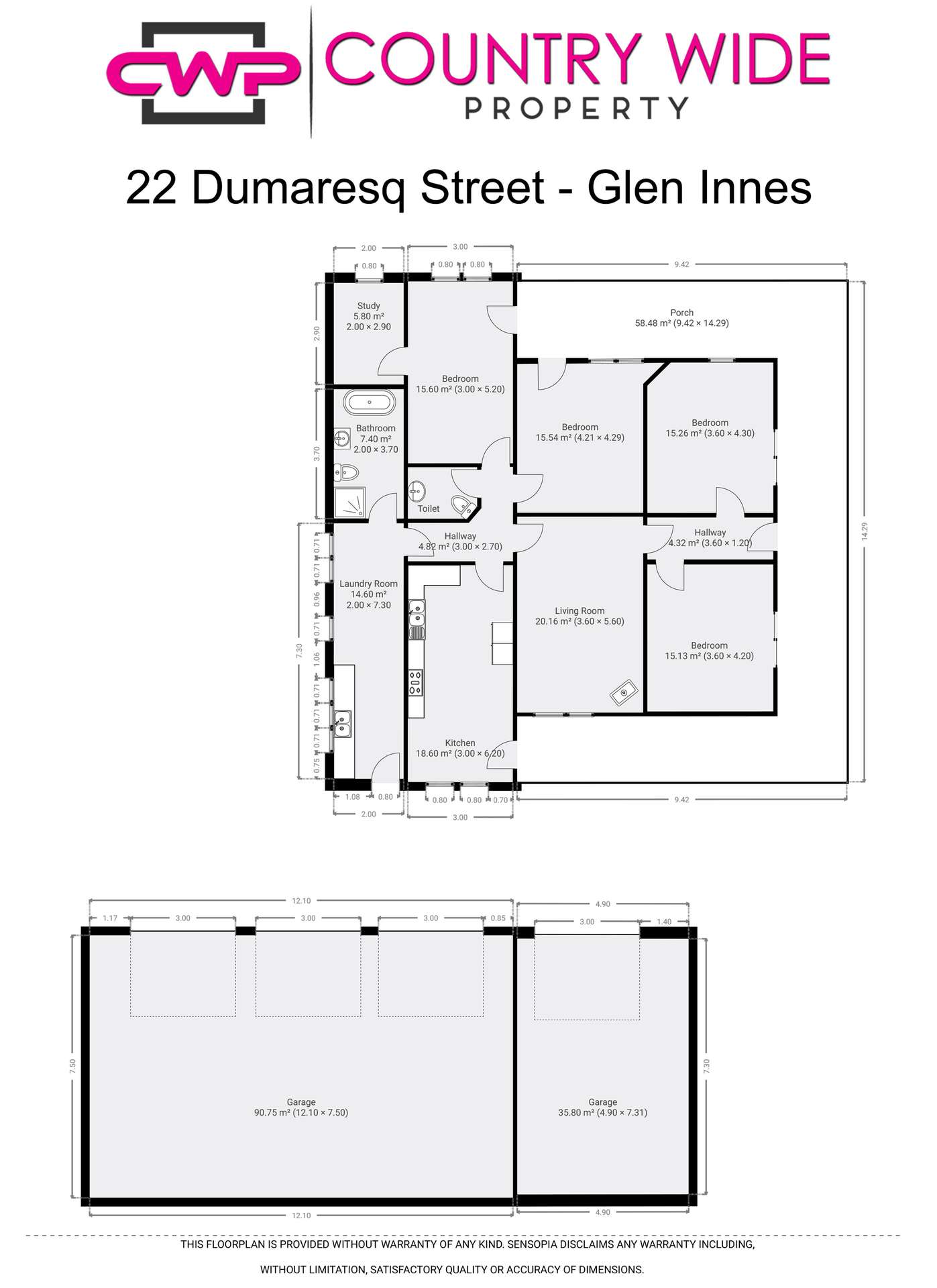22 Dumaresq Street, Glen Innes For Sale by Farmbuy.com - floorplan 1