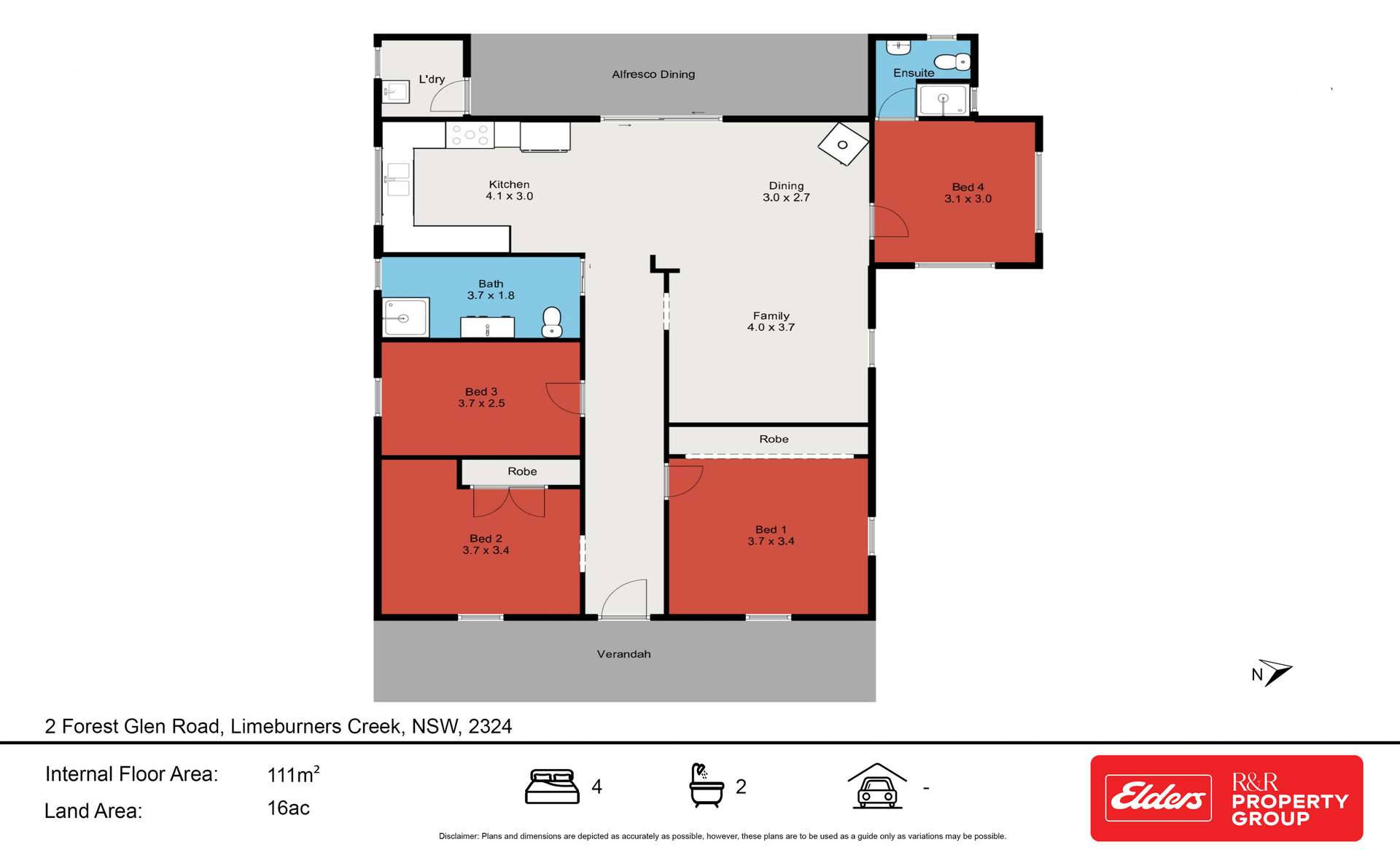 2 Forest Glen Road, Limeburners Creek For Sale by Farmbuy.com - floorplan 1