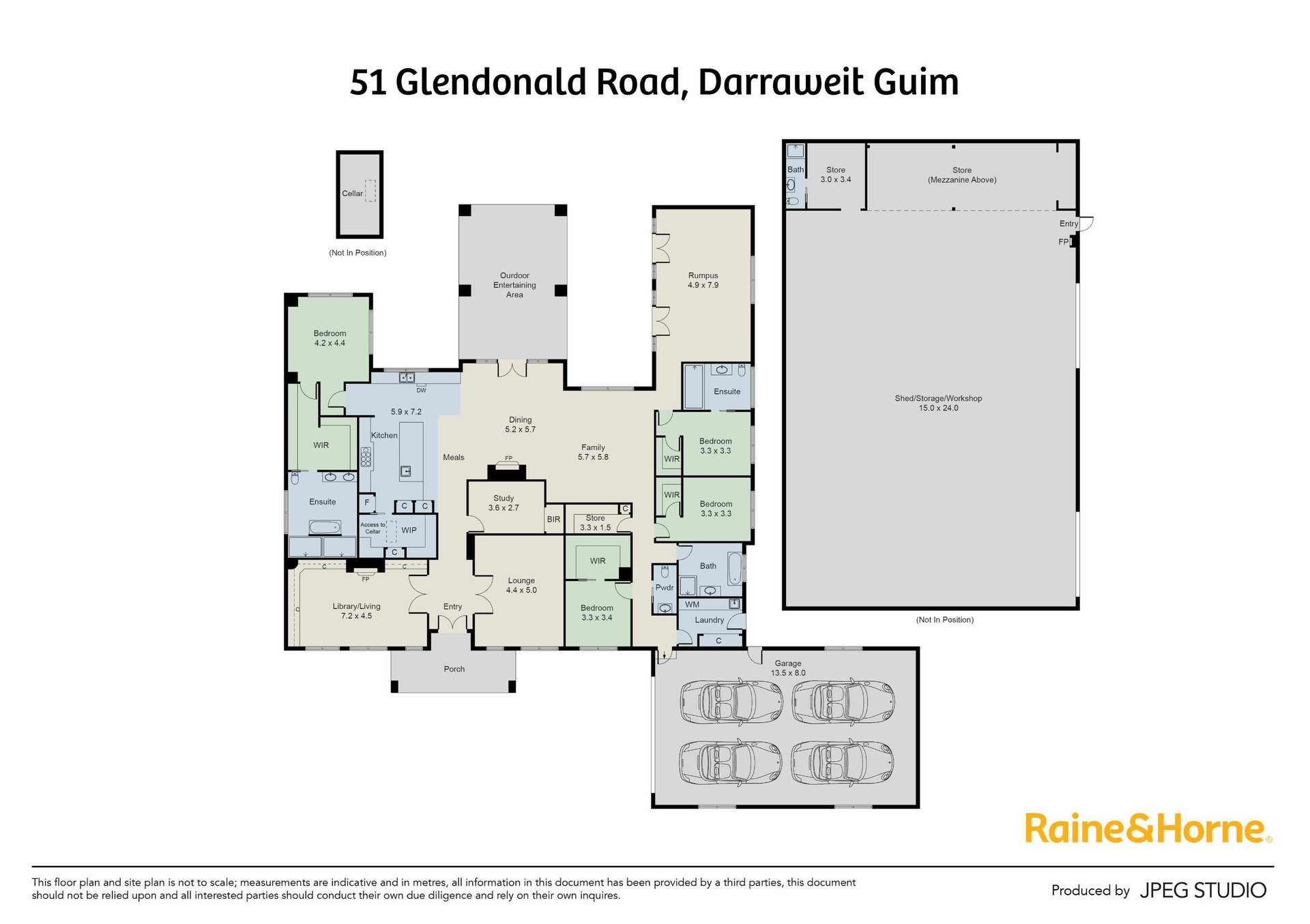 51 Glendonald Road, Darraweit Guim For Sale by Farmbuy.com - floorplan 1