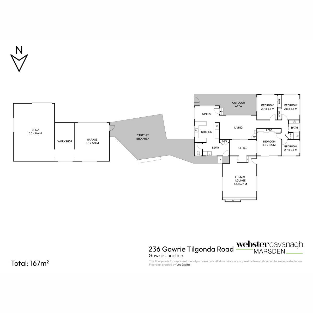 236 Gowrie Tilgonda Road, Gowrie Junction For Sale by Farmbuy.com - floorplan 1
