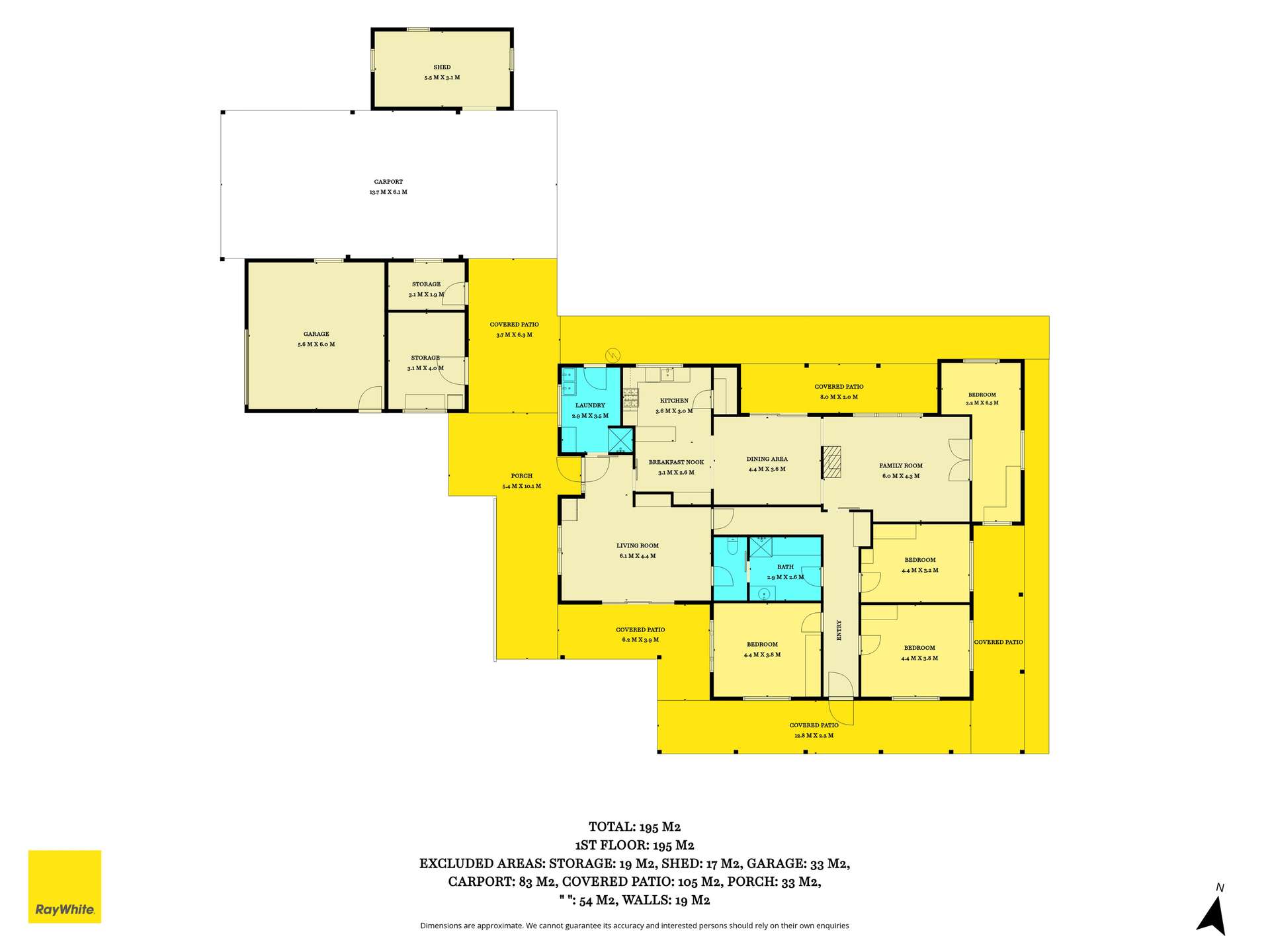 'Barunga West' Tower View Road, Wokurna For Sale by Farmbuy.com - floorplan 1