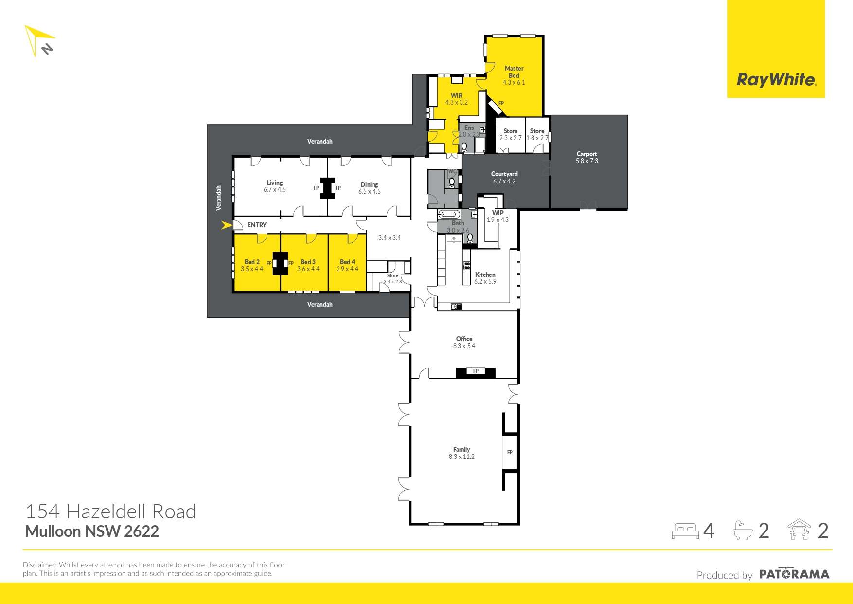 154 Hazeldell Road, Mulloon For Sale by Farmbuy.com - floorplan 1