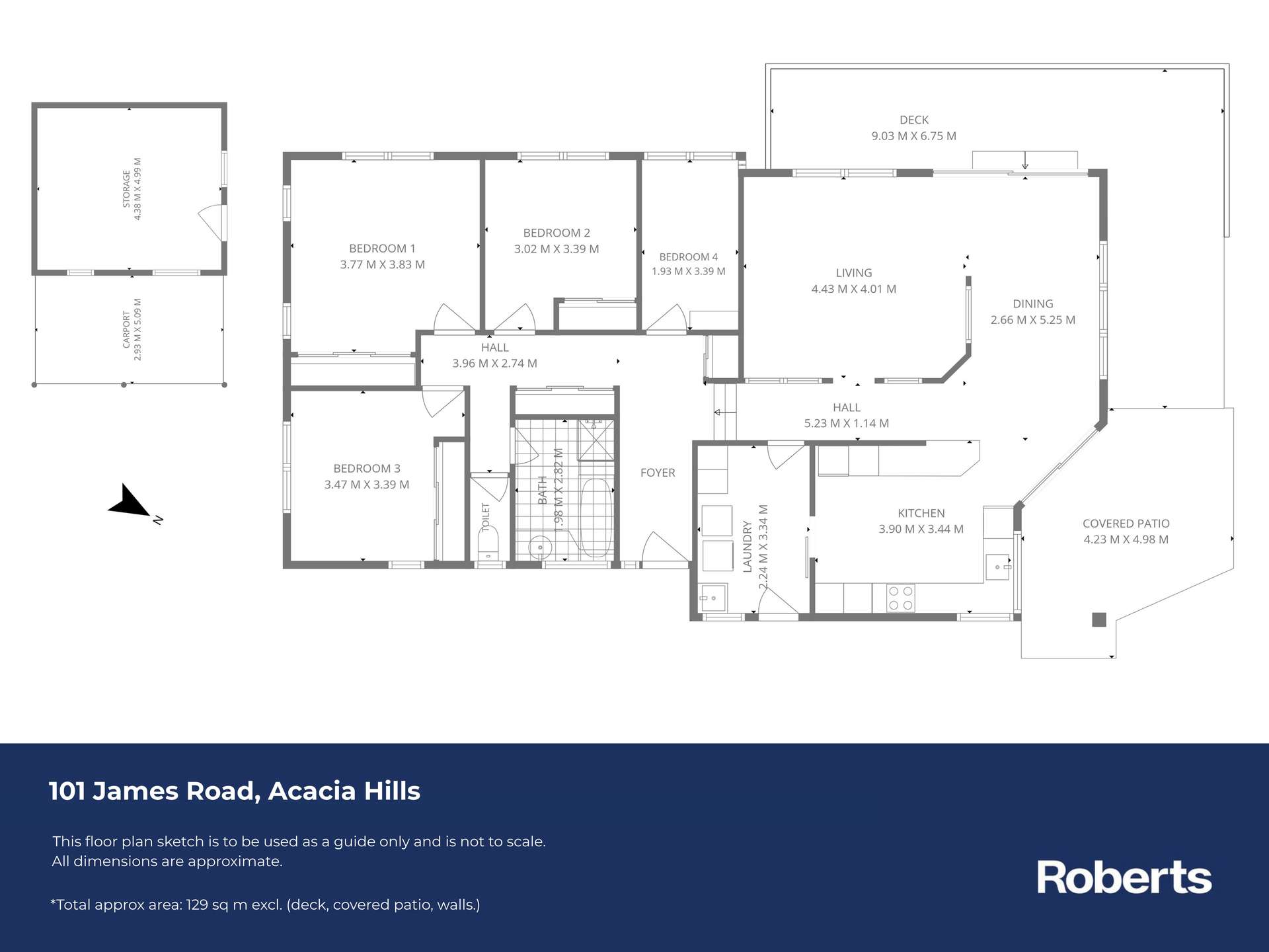 101 James  Road, Acacia Hills For Sale by Farmbuy.com - floorplan 1