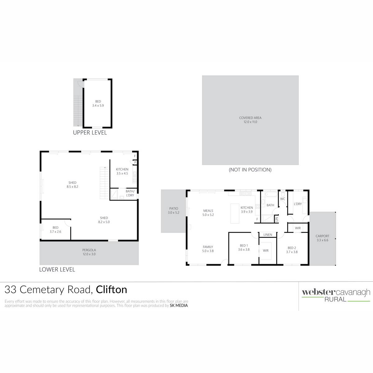 33 Cemetery Road, Clifton For Sale by Farmbuy.com - floorplan 2
