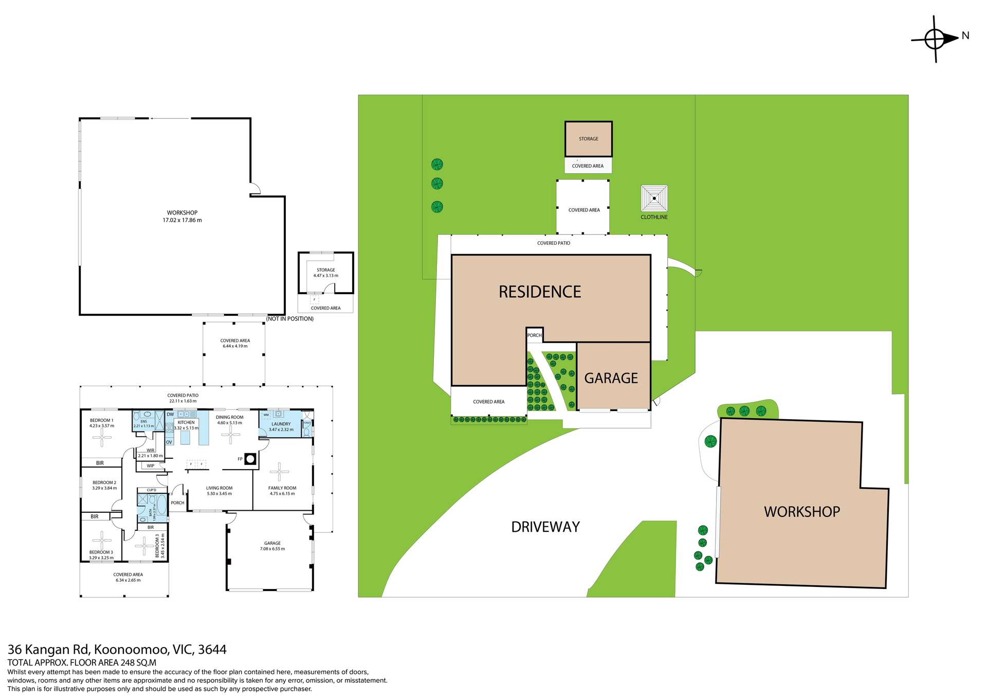 36 Kangan Road, Koonoomoo For Sale by Farmbuy.com - floorplan 1