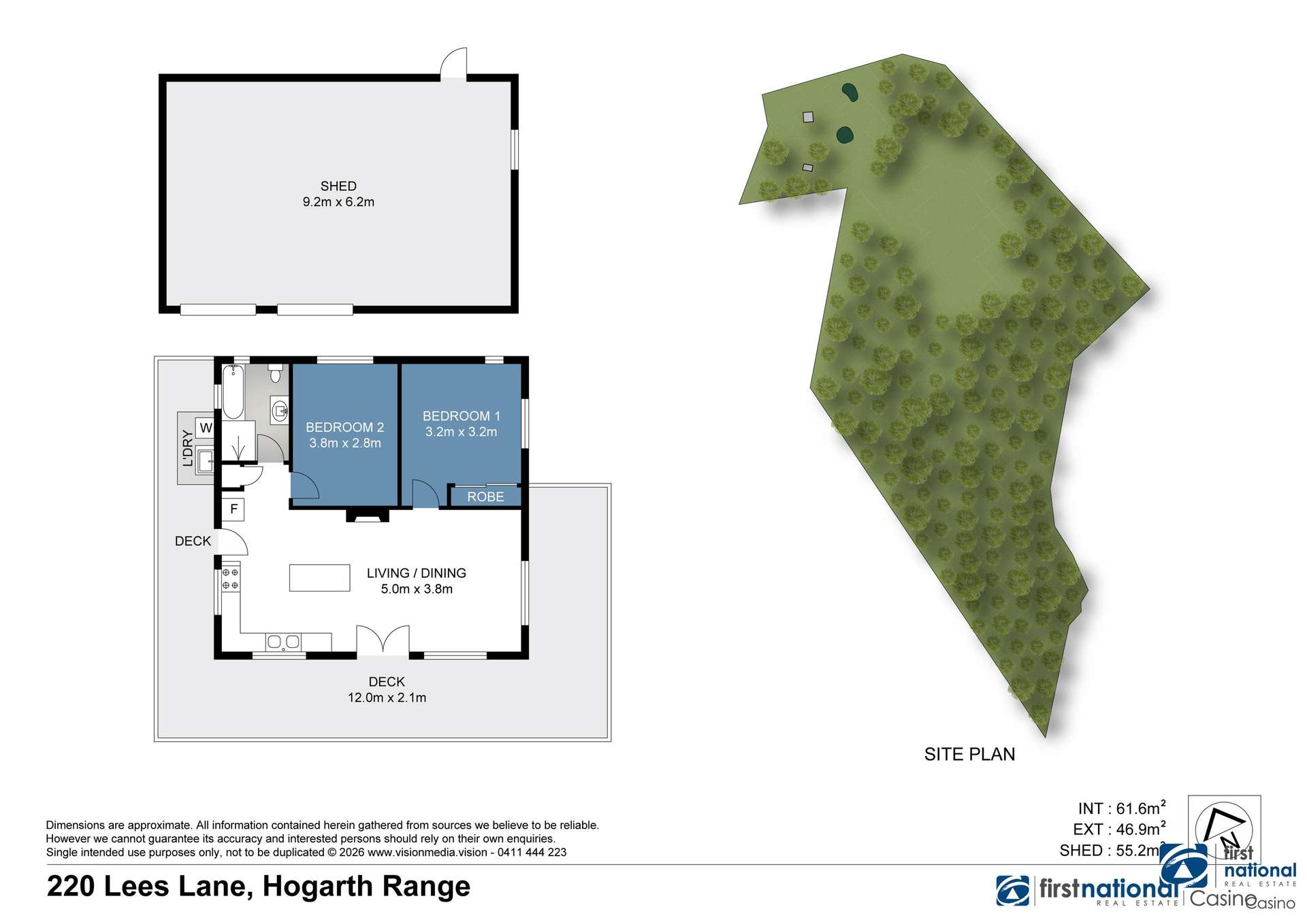 220 Lees Lane, Hogarth Range Auction by Farmbuy.com - floorplan 1