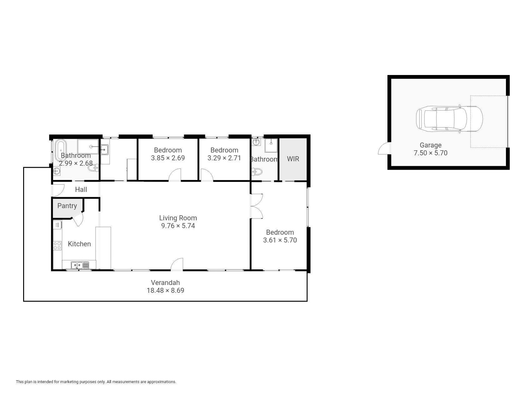 79 Bent Street, Quaama For Sale by Farmbuy.com - floorplan 1