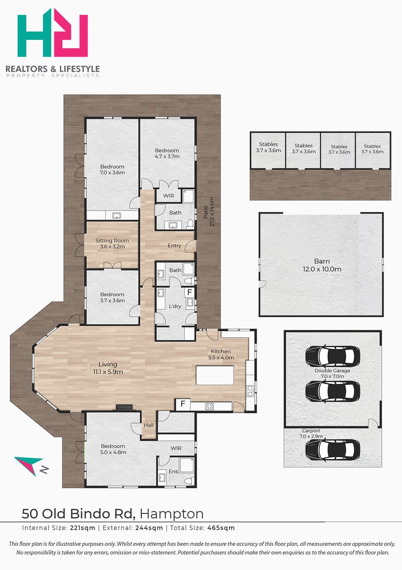 50 Old Bindo Road, Hampton For Sale by Farmbuy.com - floorplan 1