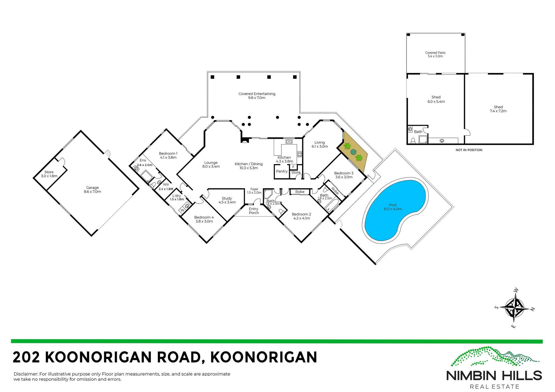 202 Koonorigan Road, Koonorigan For Sale by Farmbuy.com - floorplan 1