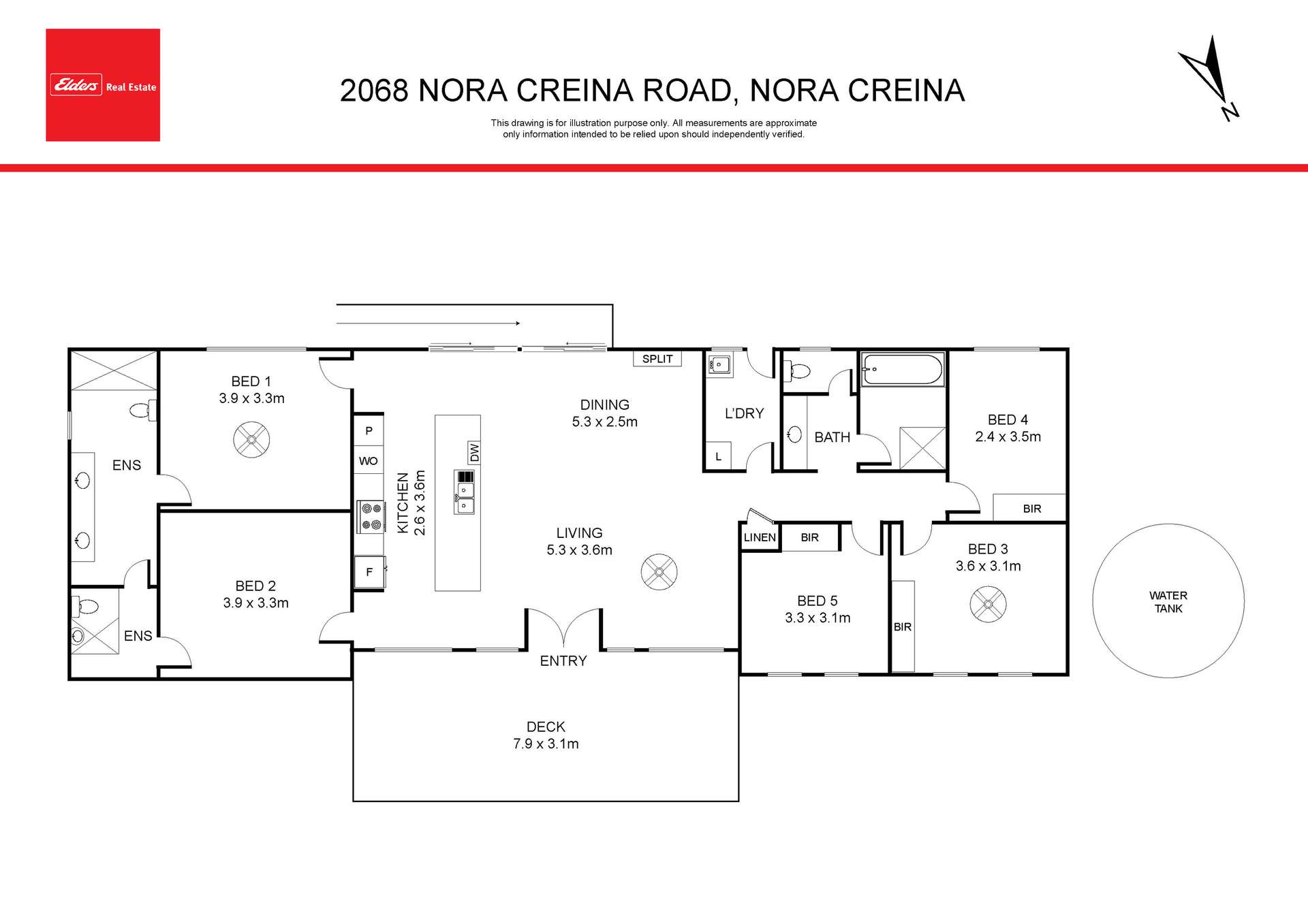 2068 Nora Creina Road, Robe For Sale by Farmbuy.com - floorplan 1