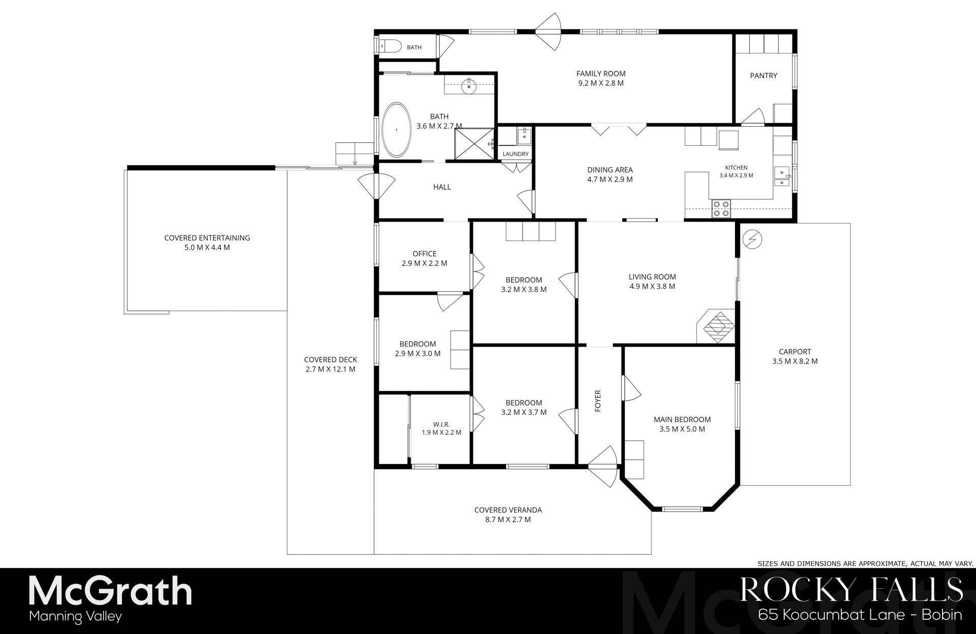 65 Koocumbat Lane, Marlee Auction by Farmbuy.com - floorplan 1
