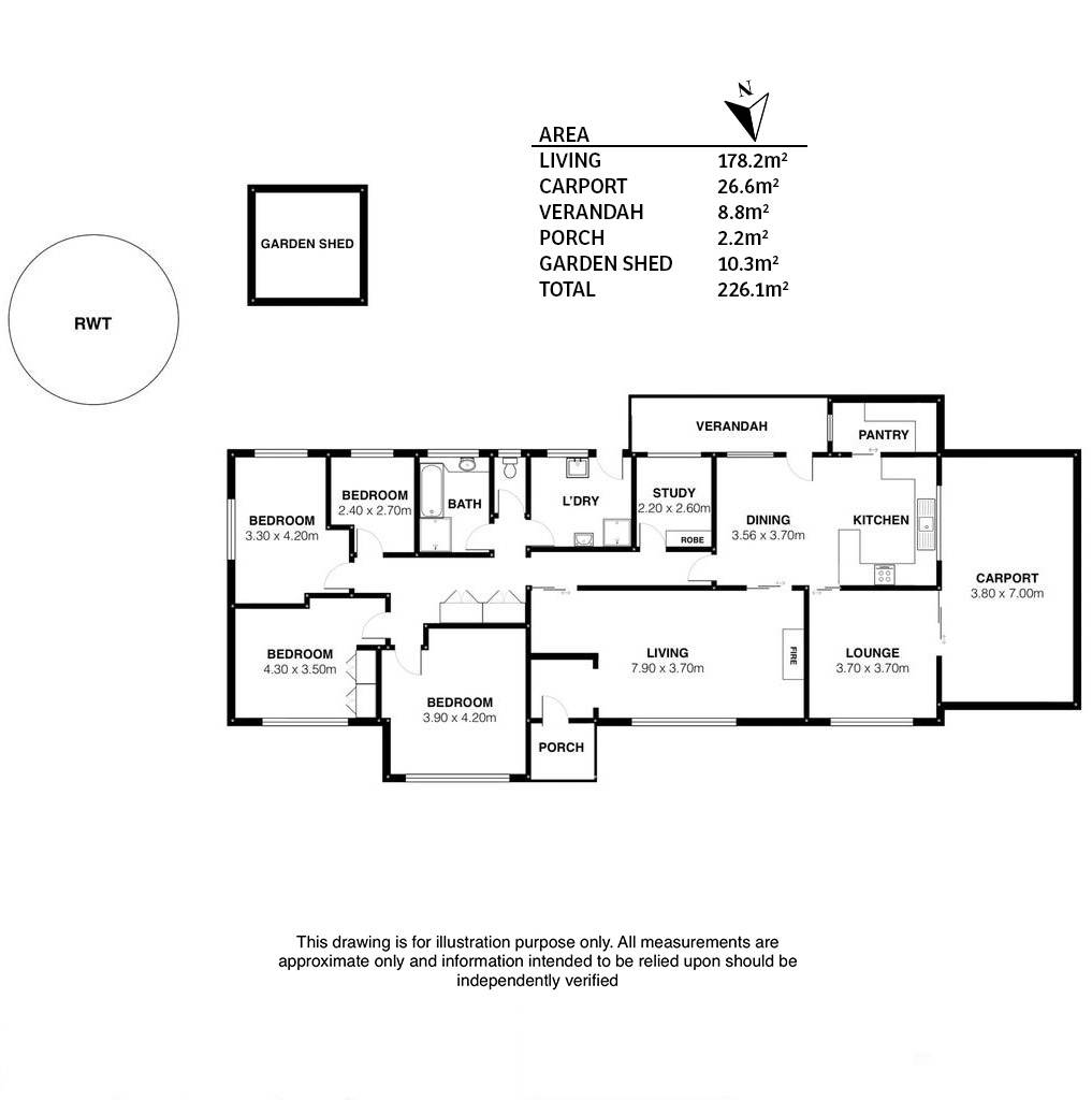 48 Bremer Station Road, Strathalbyn For Sale by Farmbuy.com - floorplan 1