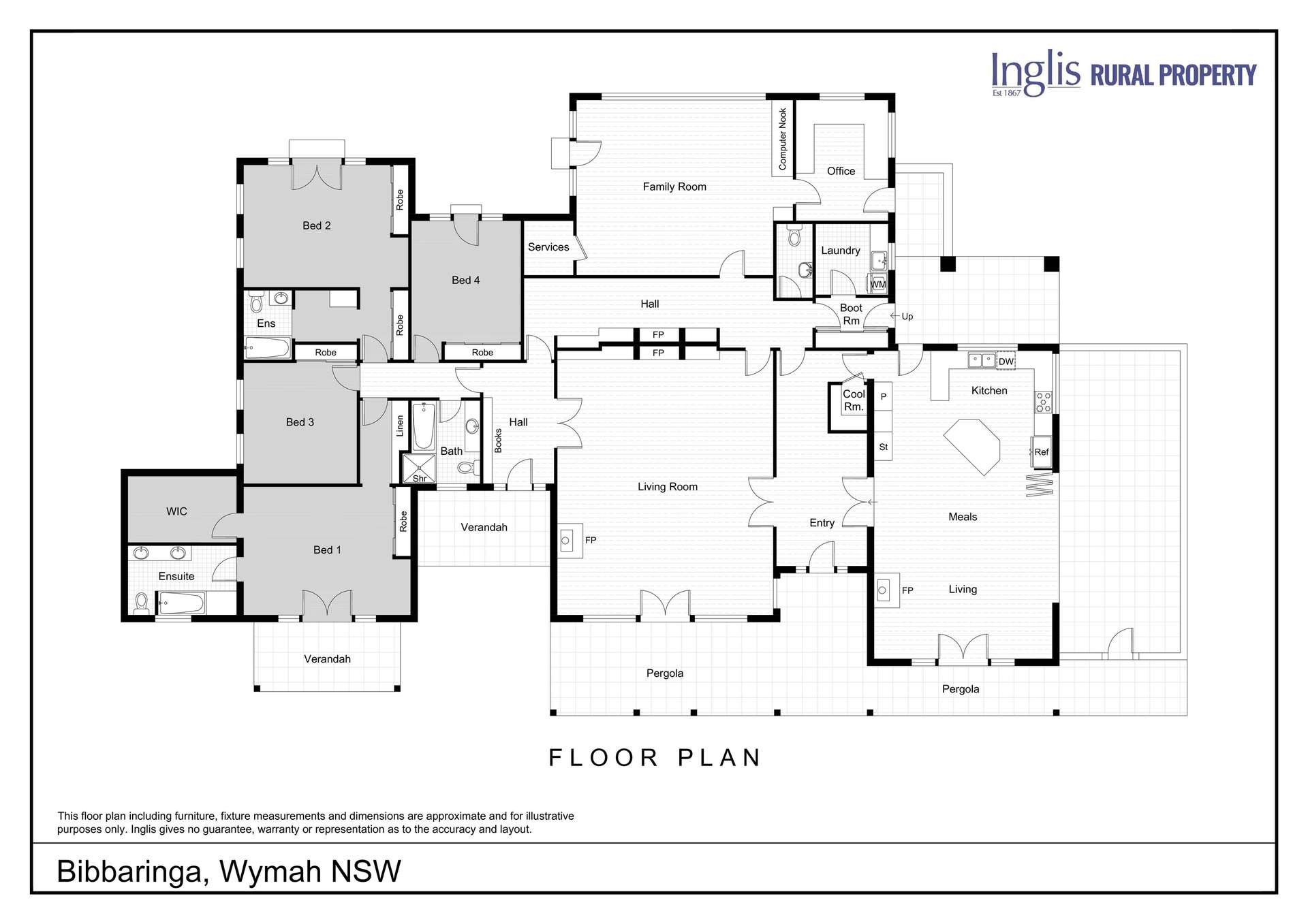 1268 Wymah Road, Bowna For Sale by Farmbuy.com - floorplan 1