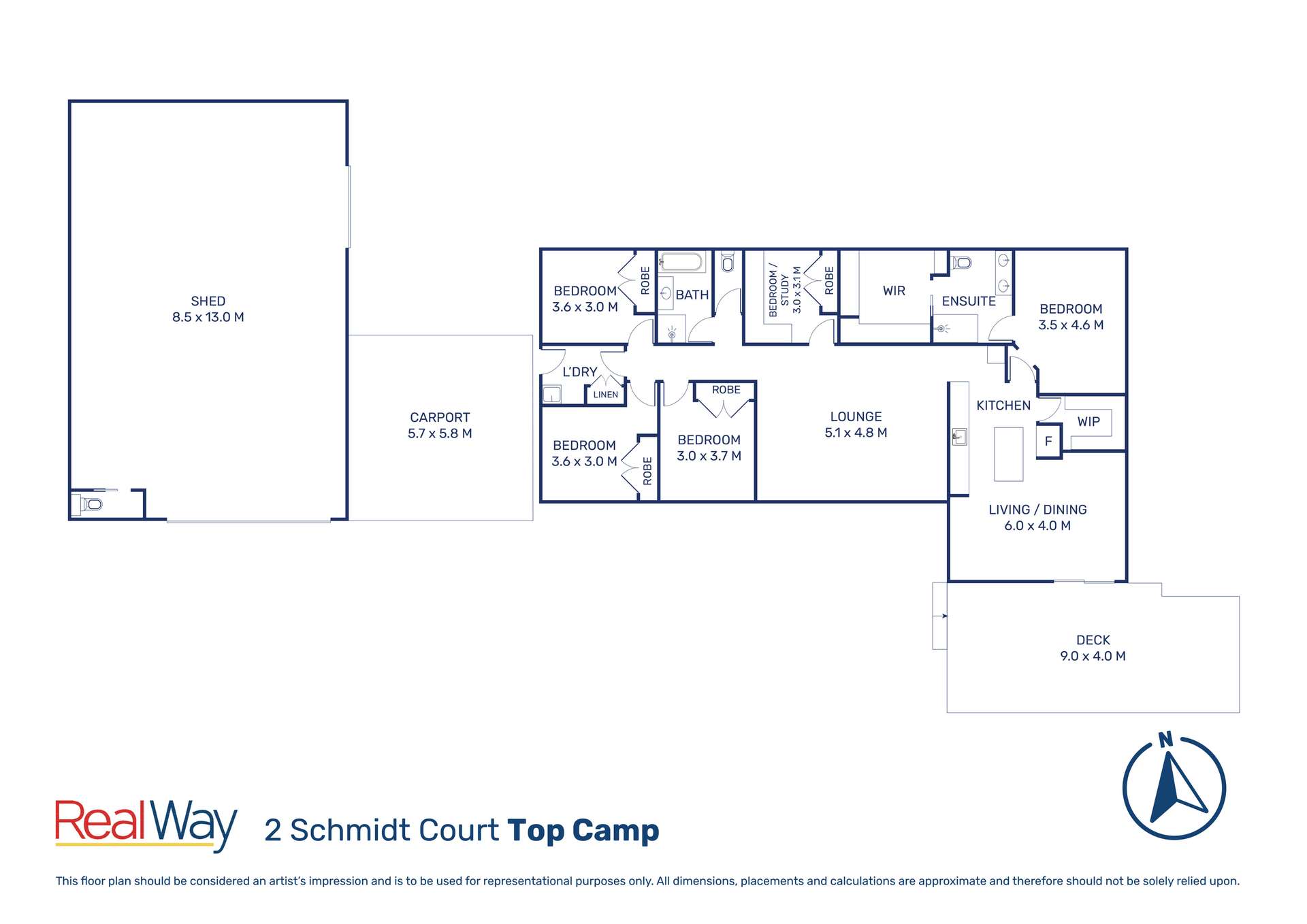 2 Schmidt Court, Top Camp For Sale by Farmbuy.com - floorplan 1