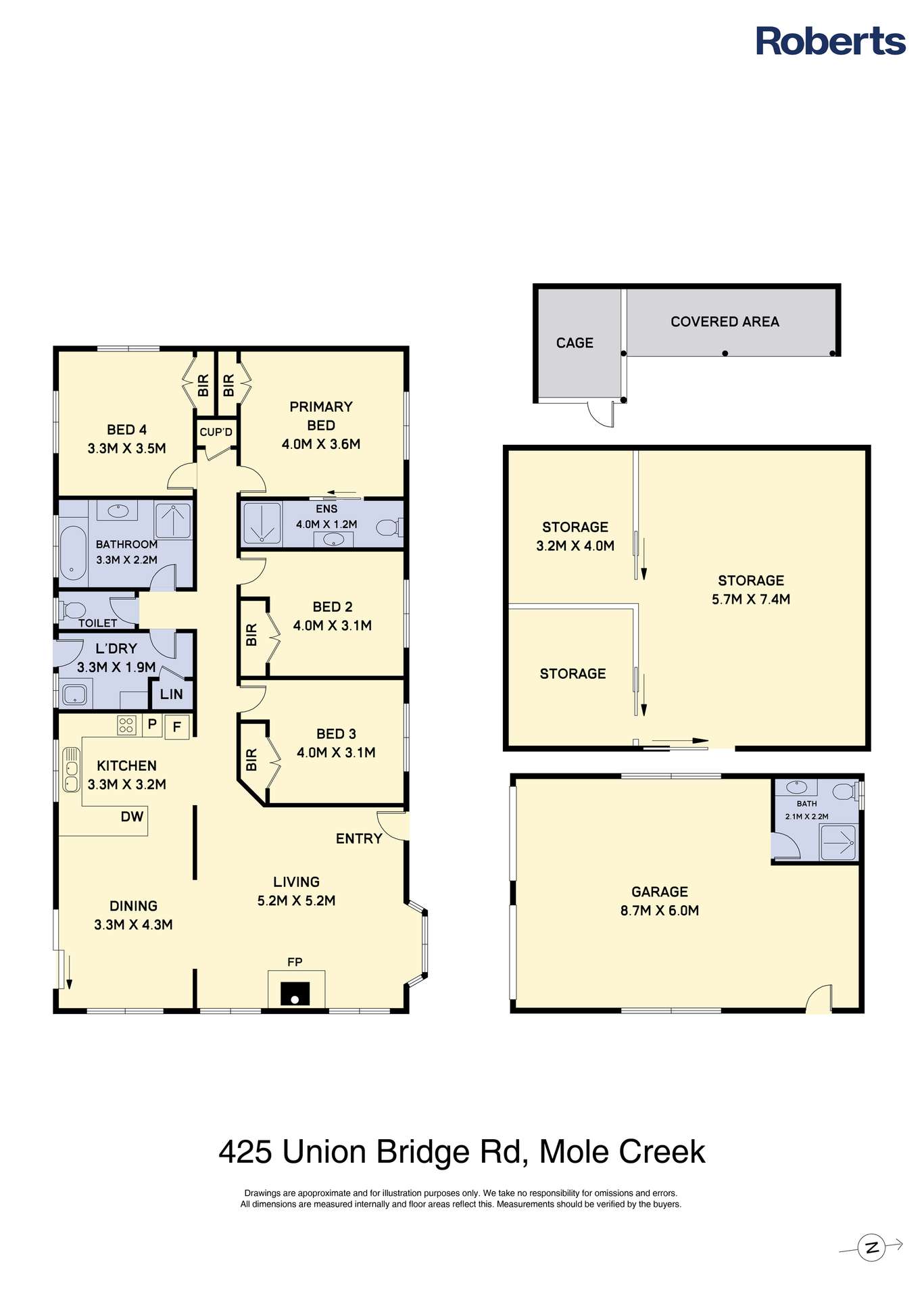 425 Union Bridge Road, Mole Creek For Sale by Farmbuy.com - floorplan 1