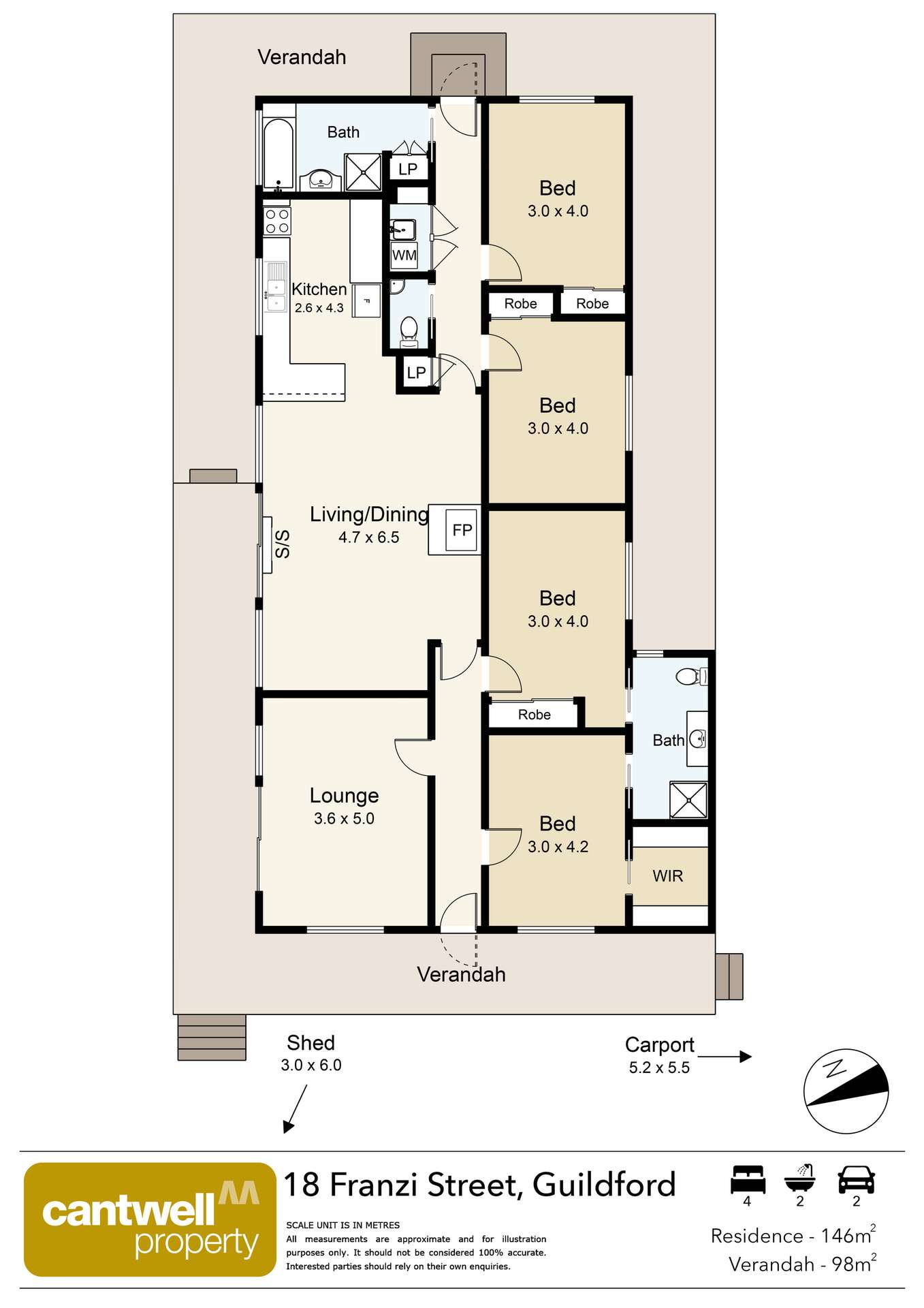 18 Franzi Street, Guildford For Sale by Farmbuy.com - floorplan 1