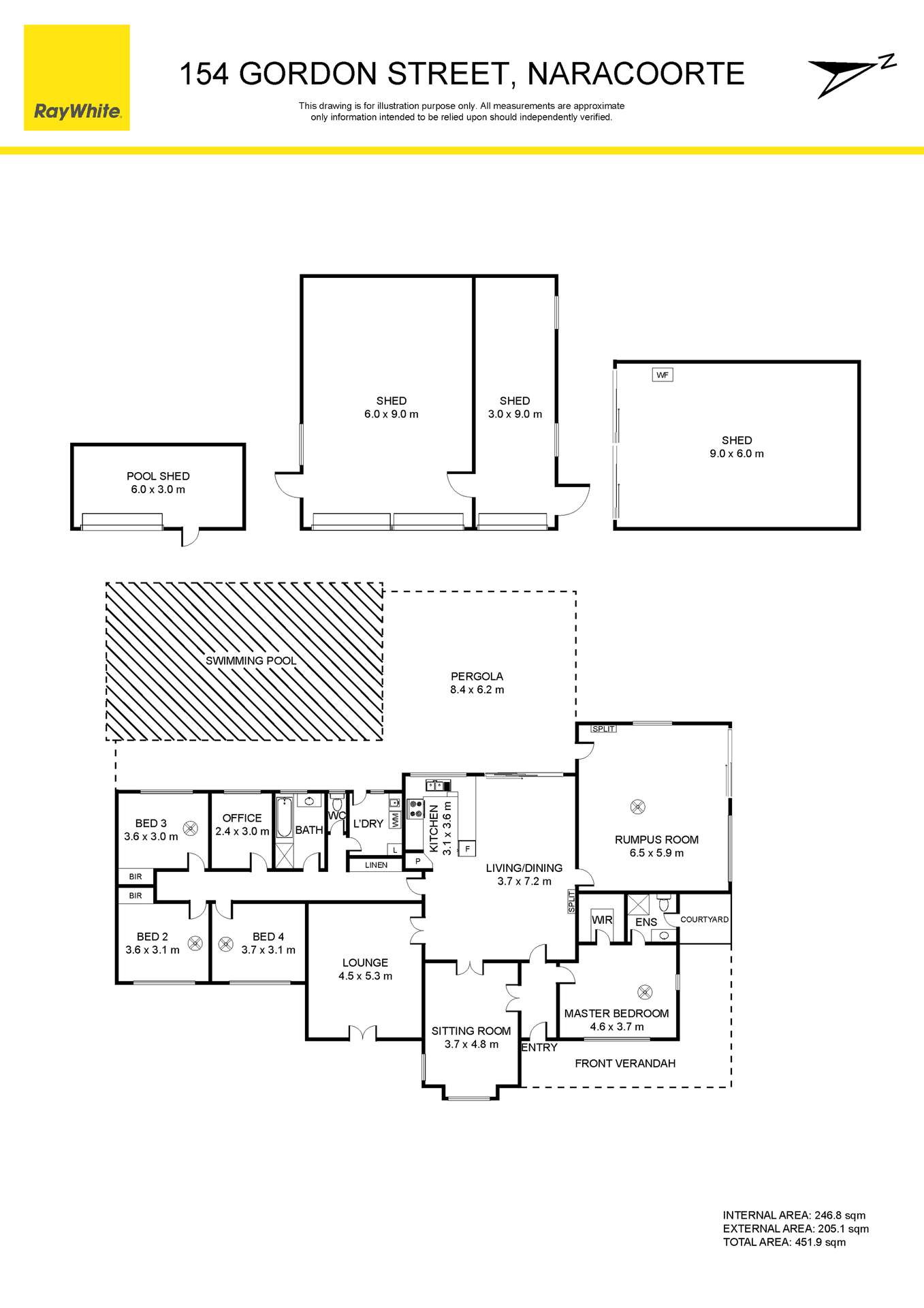 154 Gordon Street, Naracoorte For Sale by Farmbuy.com - floorplan 1