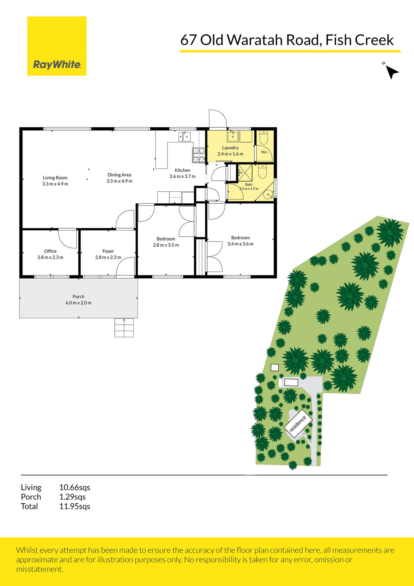 67 Old Warratah Rd, Fish Creek For Sale by Farmbuy.com - floorplan 1