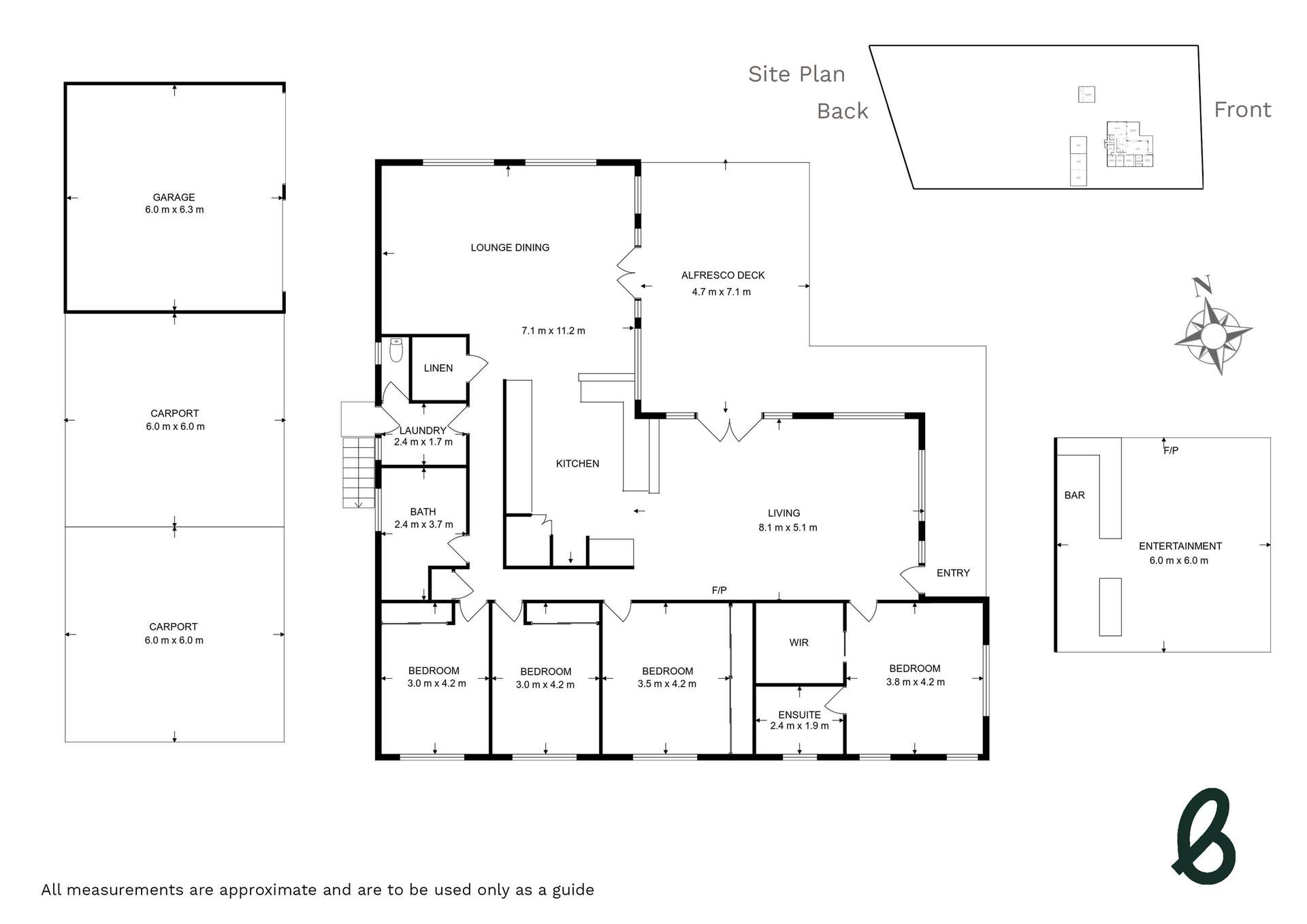 23 Rosehill Place, Branxton For Sale by Farmbuy.com - floorplan 1