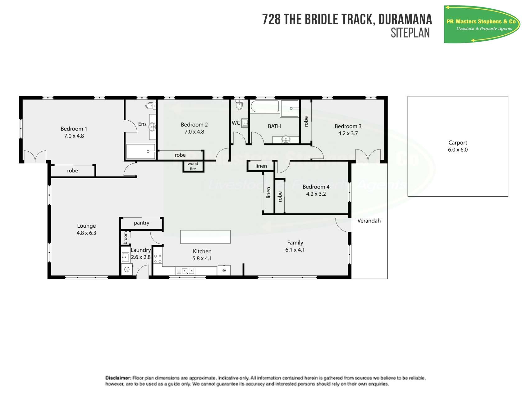 728 The Bridle Track, Duramana For Sale by Farmbuy.com - floorplan 1