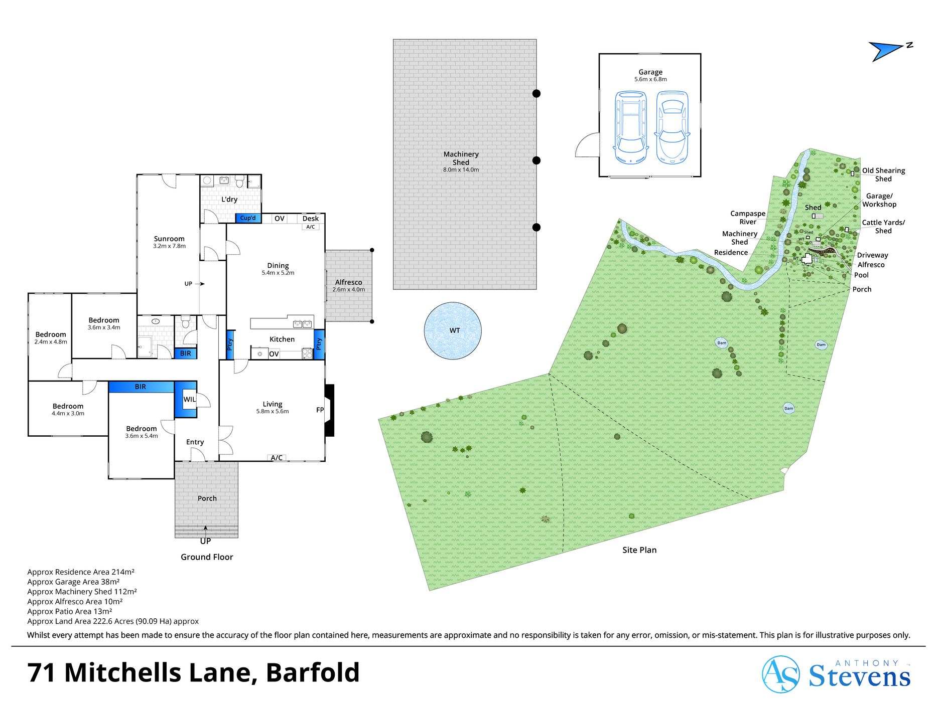 1469 Kyneton-Redesdale Road, Barfold For Sale by Farmbuy.com - floorplan 1
