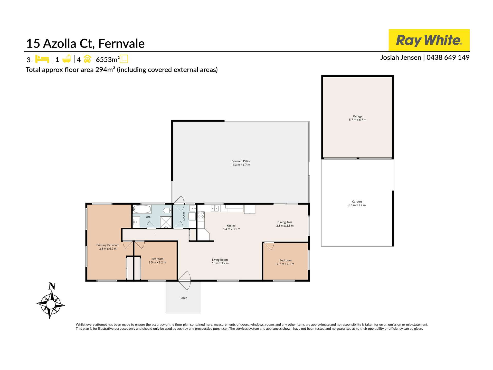 15 Azolla Court, Fernvale For Sale by Farmbuy.com - floorplan 1