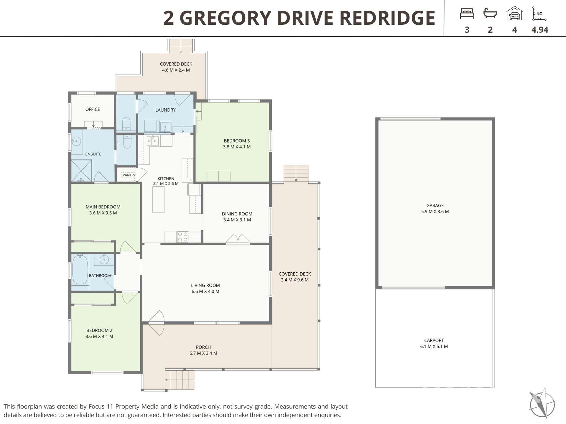 2 Gregory Drive, Redridge For Sale by Farmbuy.com - floorplan 1