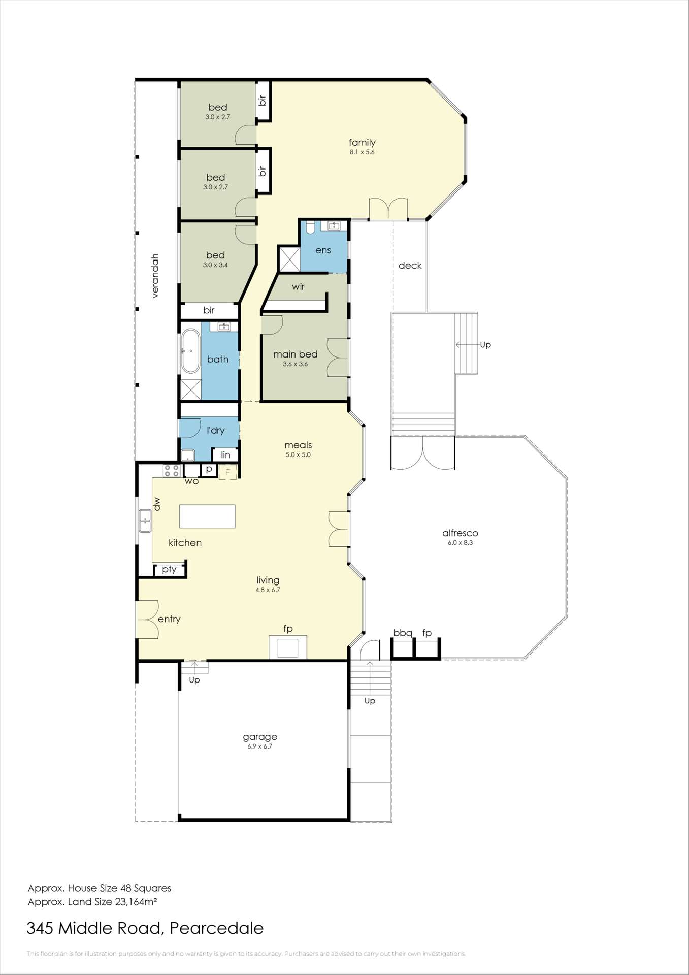 345 Middle Road, Pearcedale For Sale by Farmbuy.com - floorplan 1