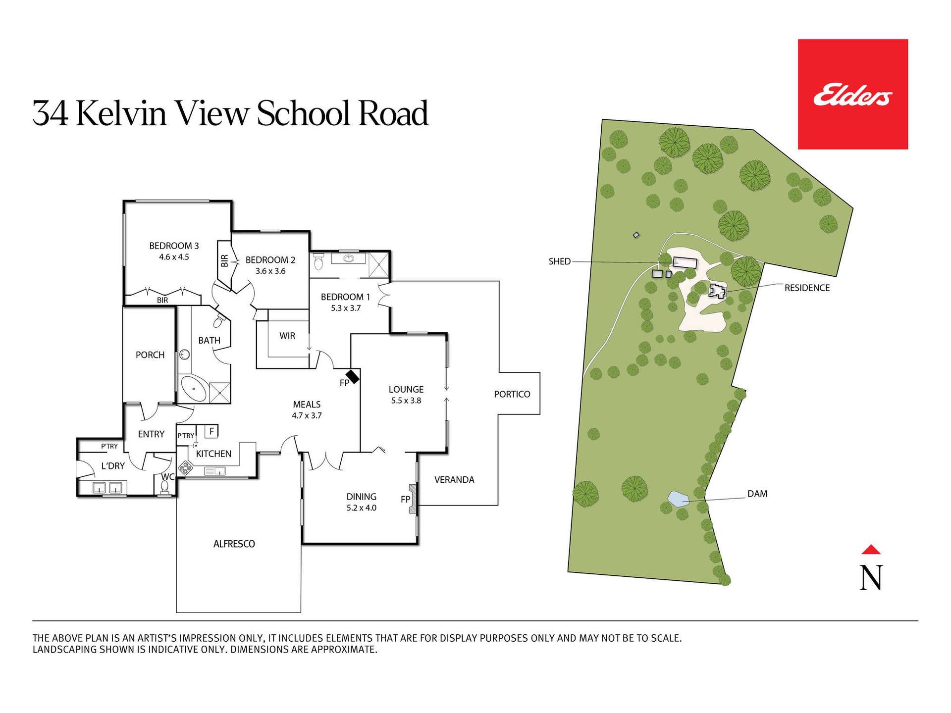 34 Kelvin View School Road, Kelvin View For Sale by Farmbuy.com - floorplan 1