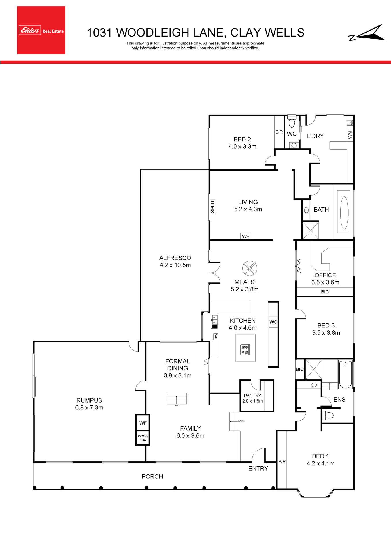 1031 Woodleigh Lane, Clay Wells For Sale by Farmbuy.com - floorplan 1