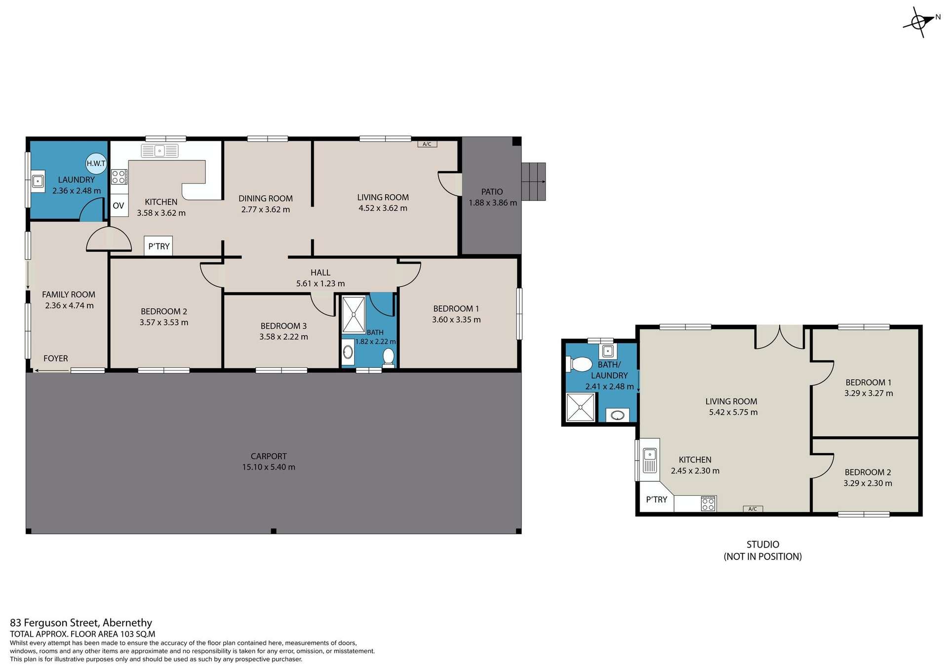 83 Ferguson Street, Abernethy For Sale by Farmbuy.com - floorplan 1