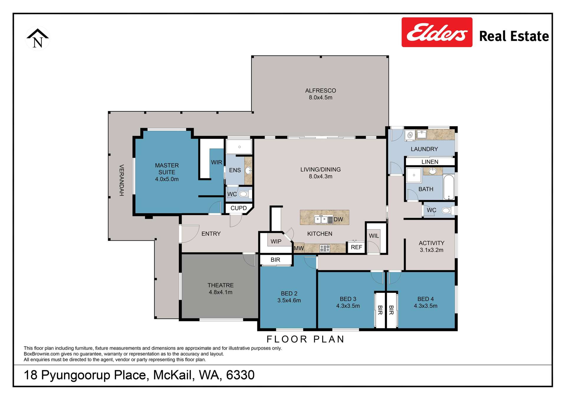 18 Pyungoorup Place, McKail For Sale by Farmbuy.com - floorplan 1