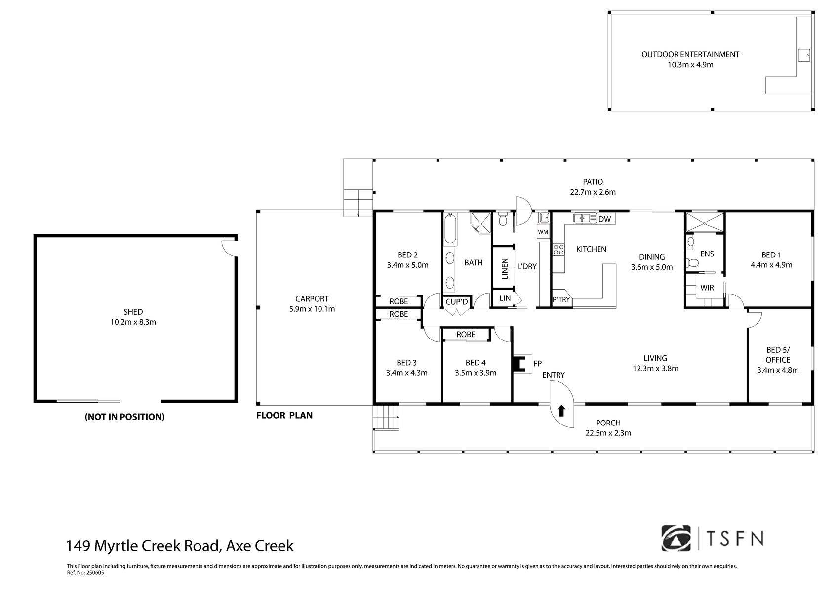 149 Myrtle Creek Road, Axe Creek For Sale by Farmbuy.com - floorplan 1