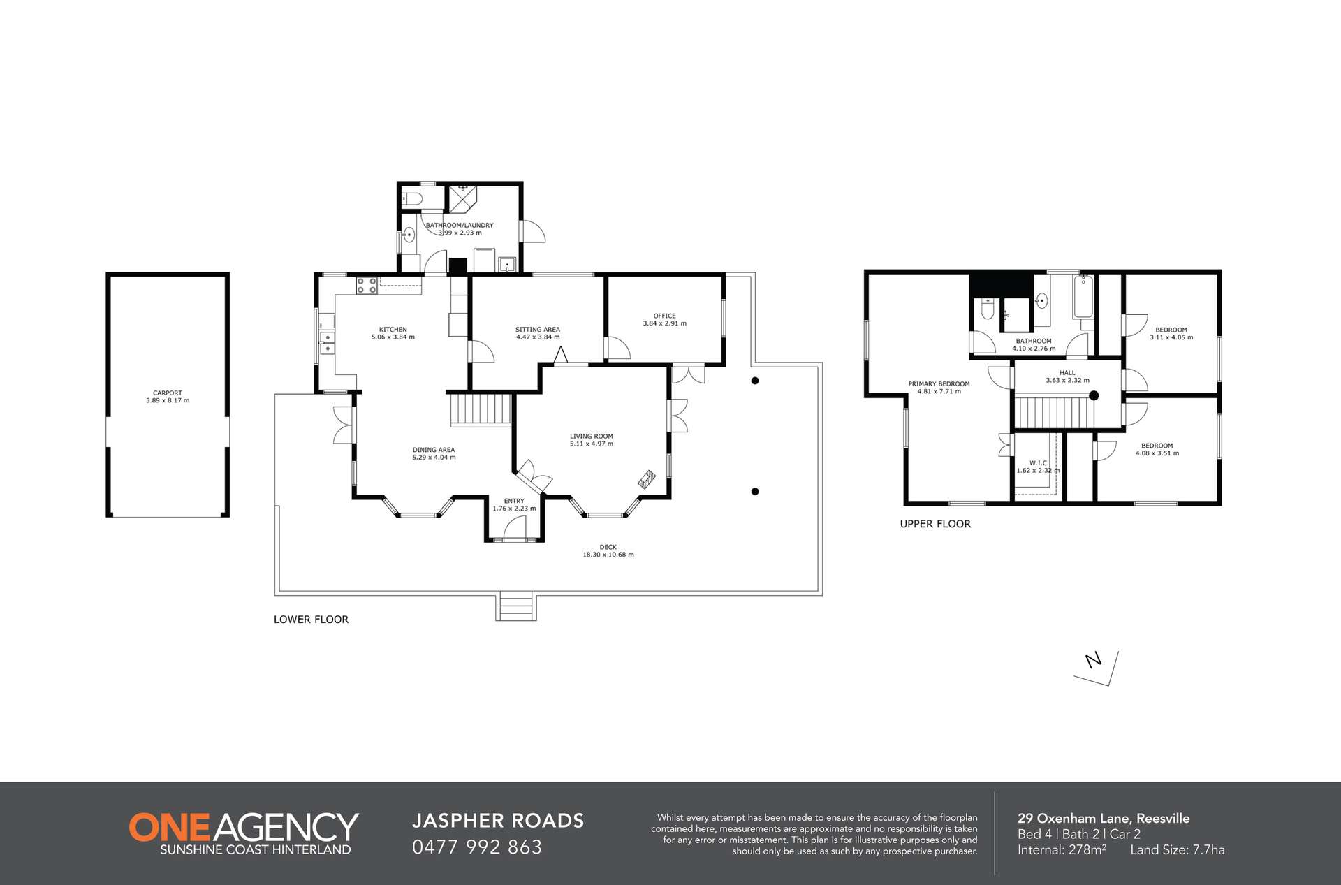 29 Oxenham Lane, Reesville For Sale by Farmbuy.com - floorplan 1