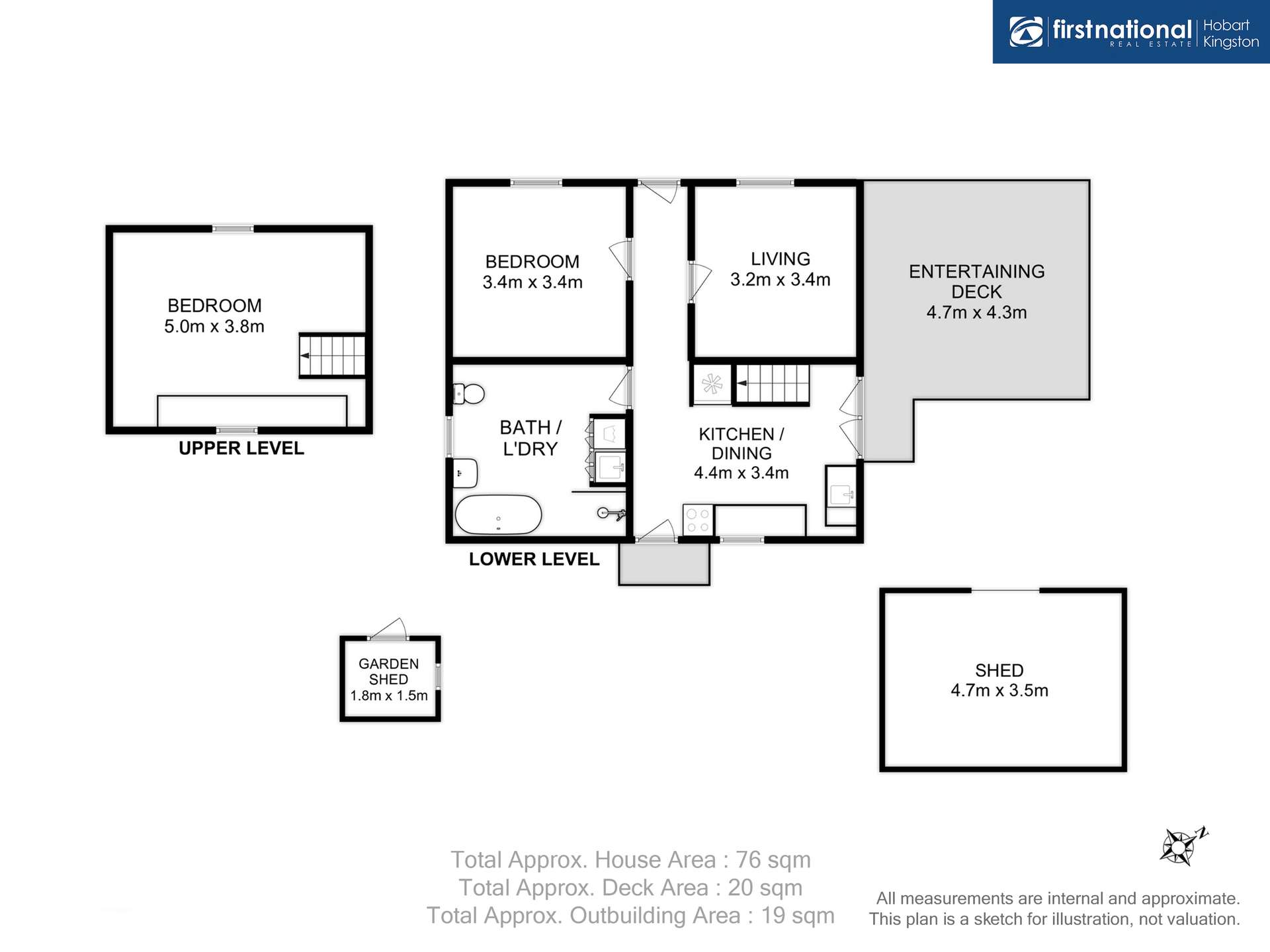 845 Killora Road, North Bruny For Sale by Farmbuy.com - floorplan 1