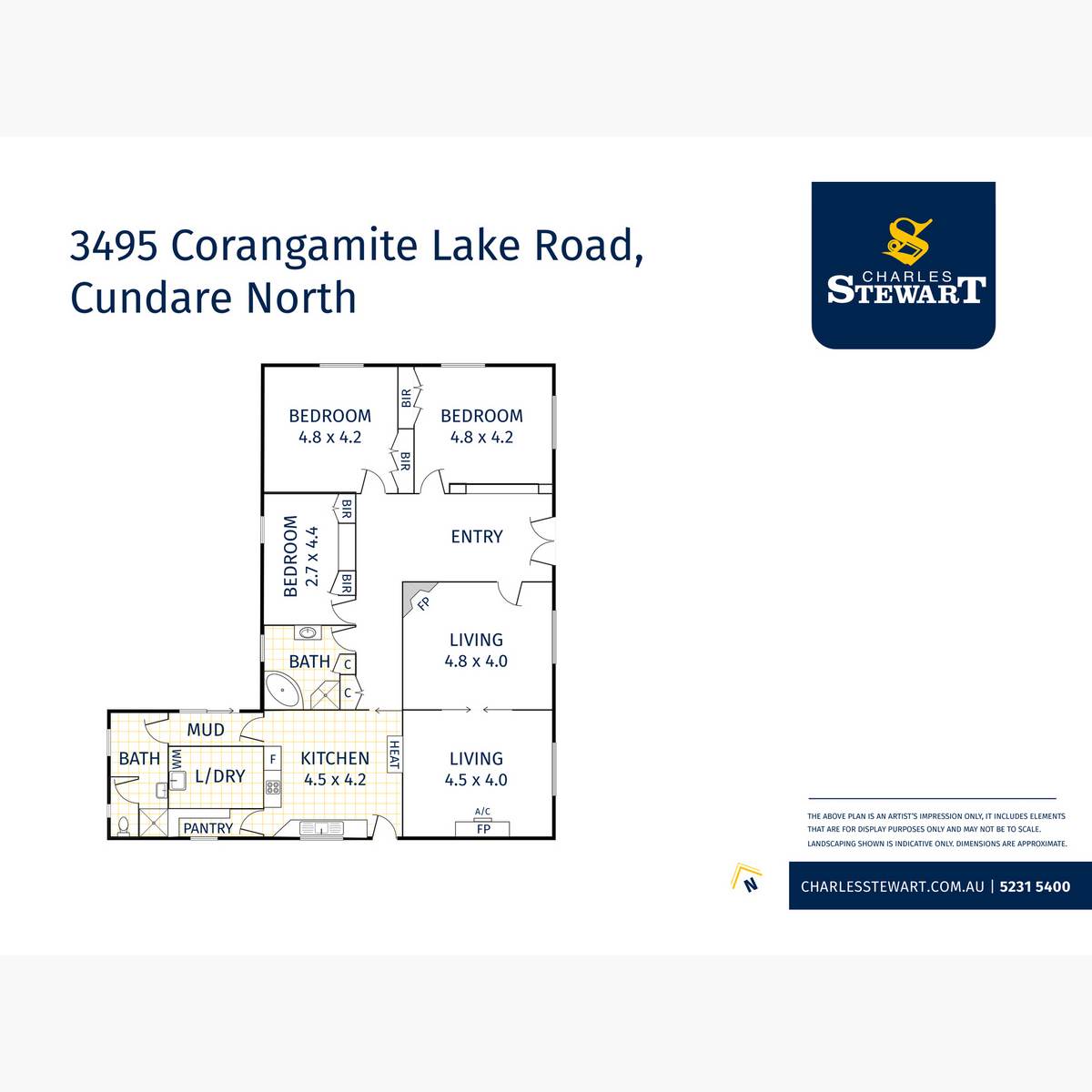 3495 Corangamite Lake Road, Cundare For Sale by Farmbuy.com - floorplan 1