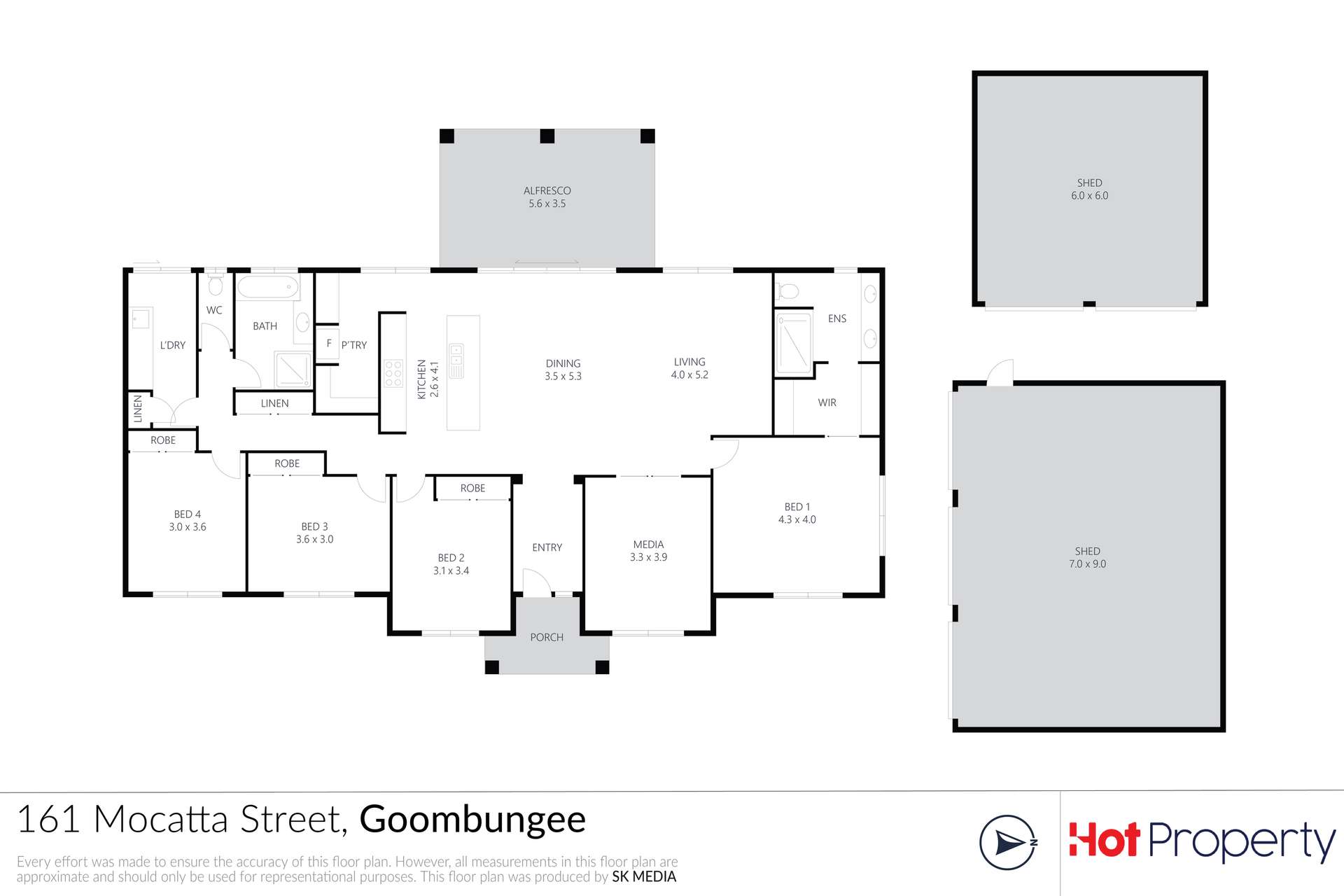161 Mocatta Street, Goombungee For Sale by Farmbuy.com - floorplan 1